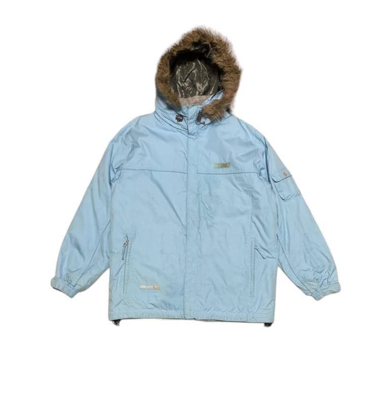 Ellesse Vintage Ellesse Skiwear Fur Hoodie Jacket Size US L / EU 52-54 / 3 - 1 Thumbnail