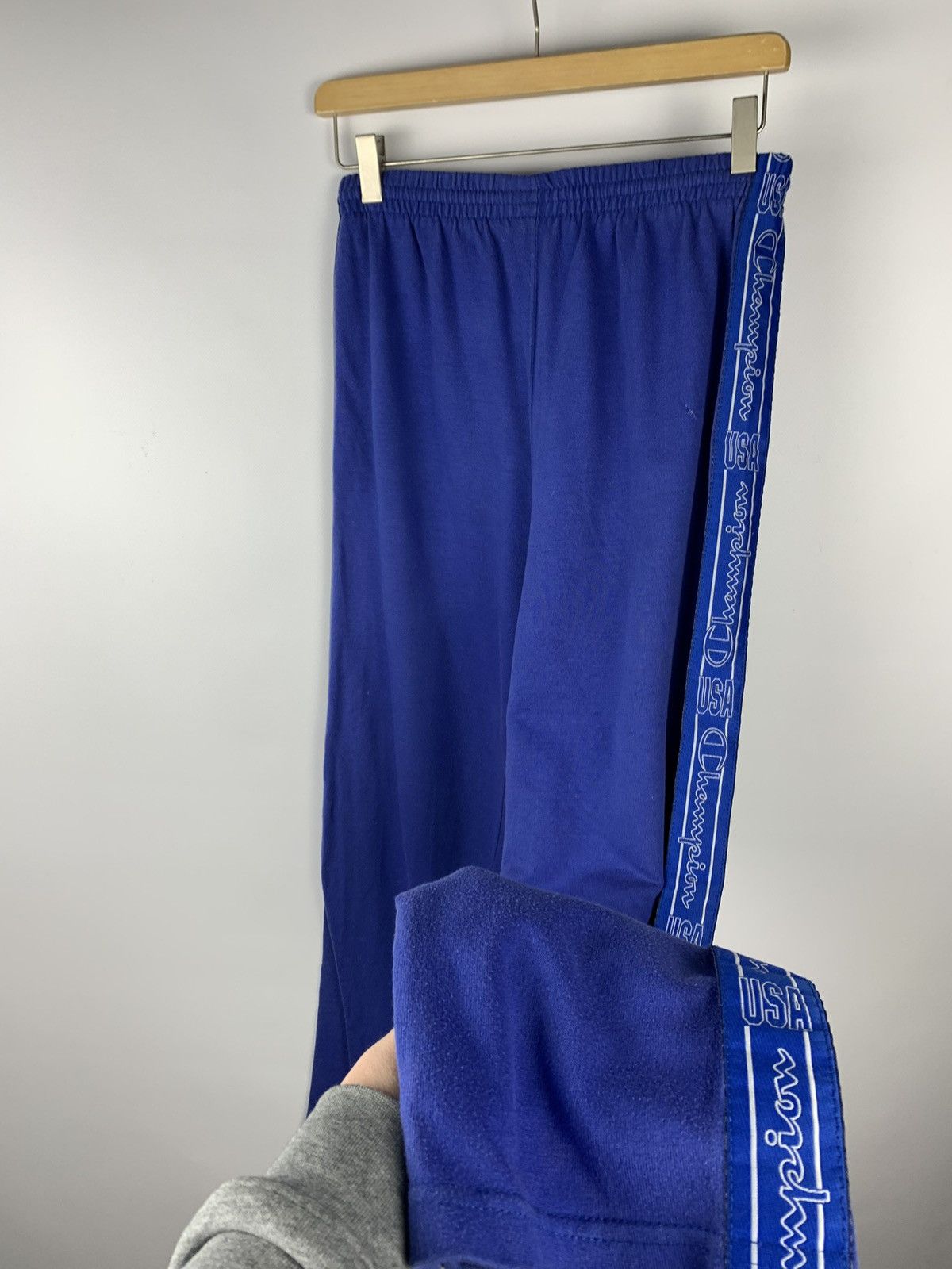 Champion Vintage 1990s Champion Sweatpants Blue multi logo Size US 34 / EU 50 - 3 Thumbnail