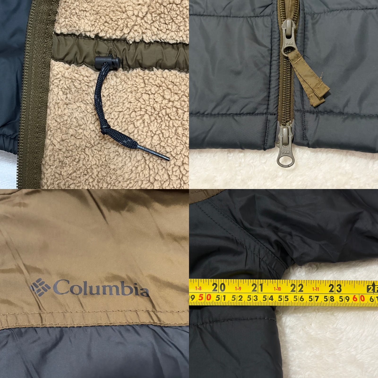 Vintage VINTAGE Columbia Flash Challenger Jacket Womens Small Black/Olive Sherpa Lined Long Coat Size S / US 4 / IT 40 - 8 Thumbnail
