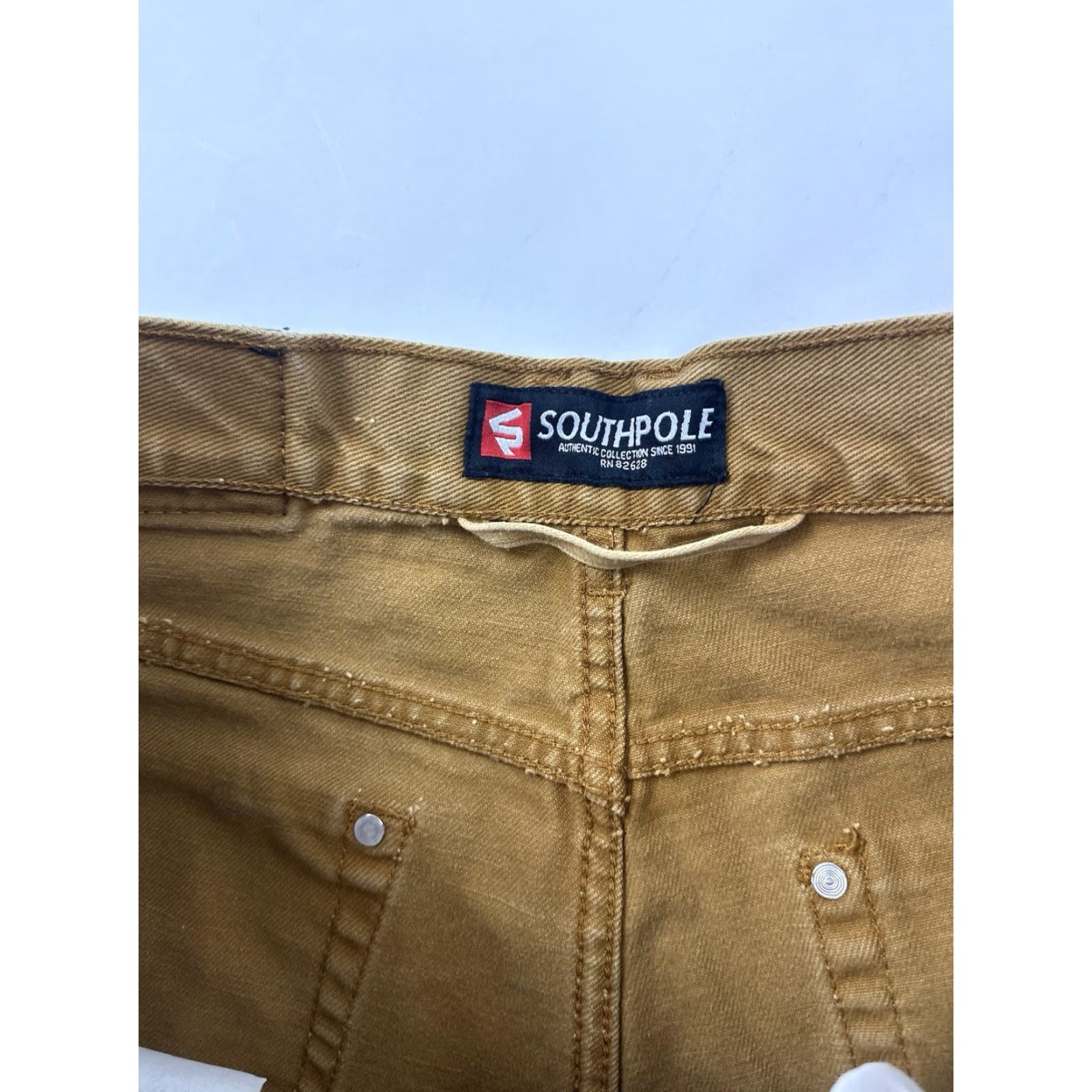 Southpole Southpole Jeans Men’s 32x28 Camel Brown Y2K Tag 34x30 Relaxed Straight Jeans Mens Brown 32 27 Inseam 34x30 Y2K Vintage? Size US 32 / EU 48 - 4 Thumbnail