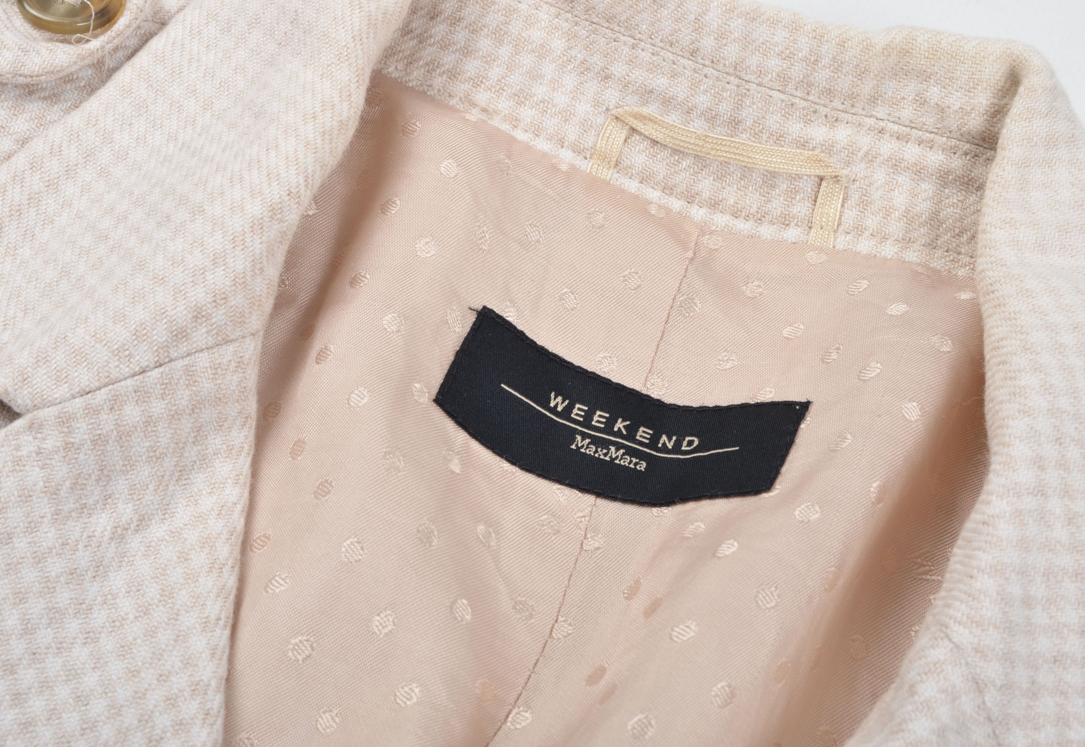 Weekend Max Mara Weekend Max Mara Linen 3 Button Houndstooth Blazer Jacket Size M / US 6-8 / IT 42-44 - 8 Thumbnail