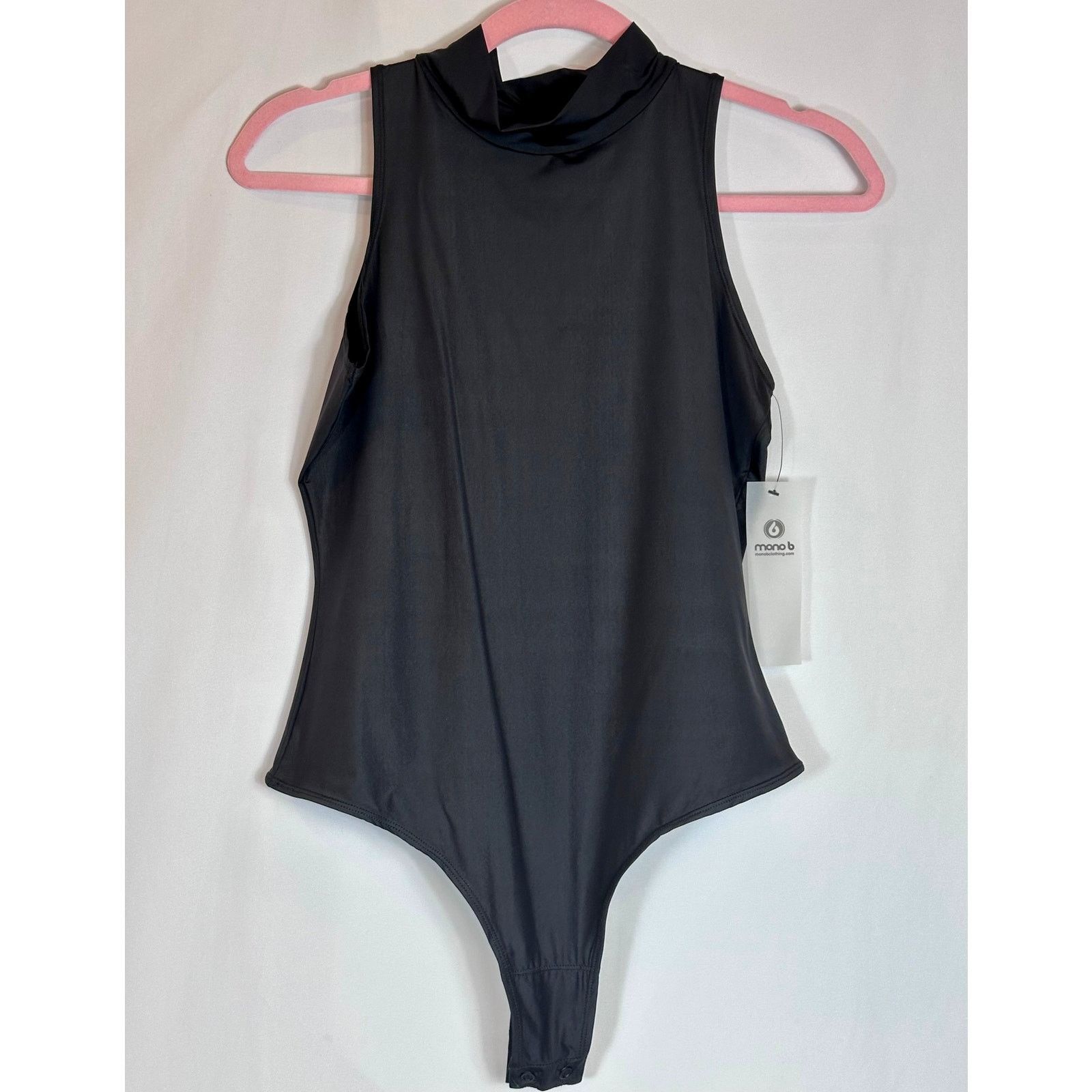 Other Mono b High Cowl Neck Sleeveless Bodysuit Black S Size S / US 4 / IT 40 - 9 Thumbnail