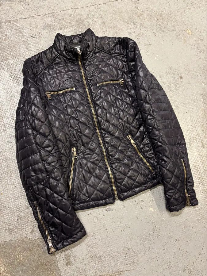 Dolce & Gabbana 2000s Dolce & Gabbana Dark Purple Nylon Quilted Jacket Size US S / EU 44-46 / 1 - 4 Thumbnail