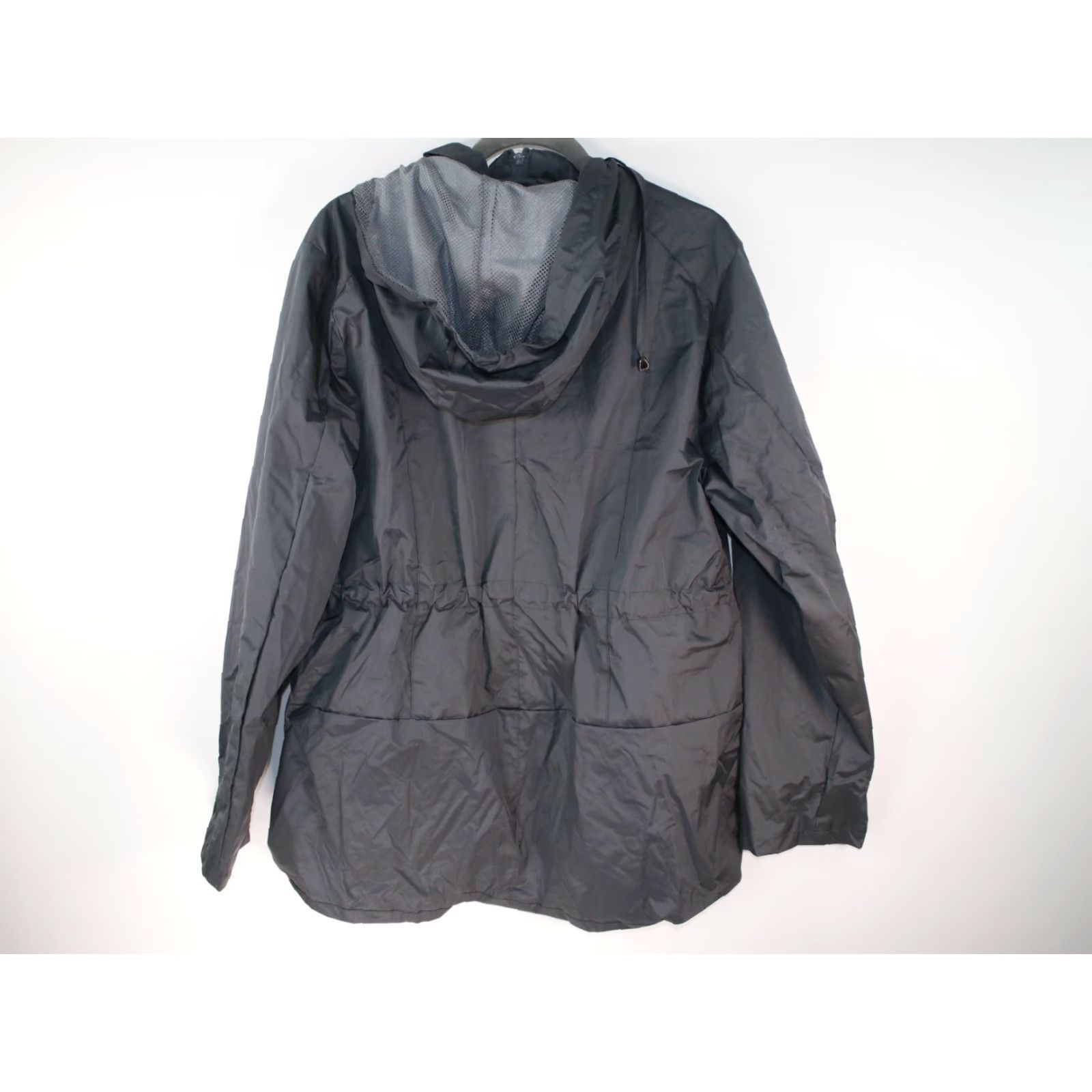Essentials Essentials Med Weight Rain Hooded Overcoat Grey Women's Jacket XL Size XL / US 12-14 / IT 48-50 - 5 Thumbnail