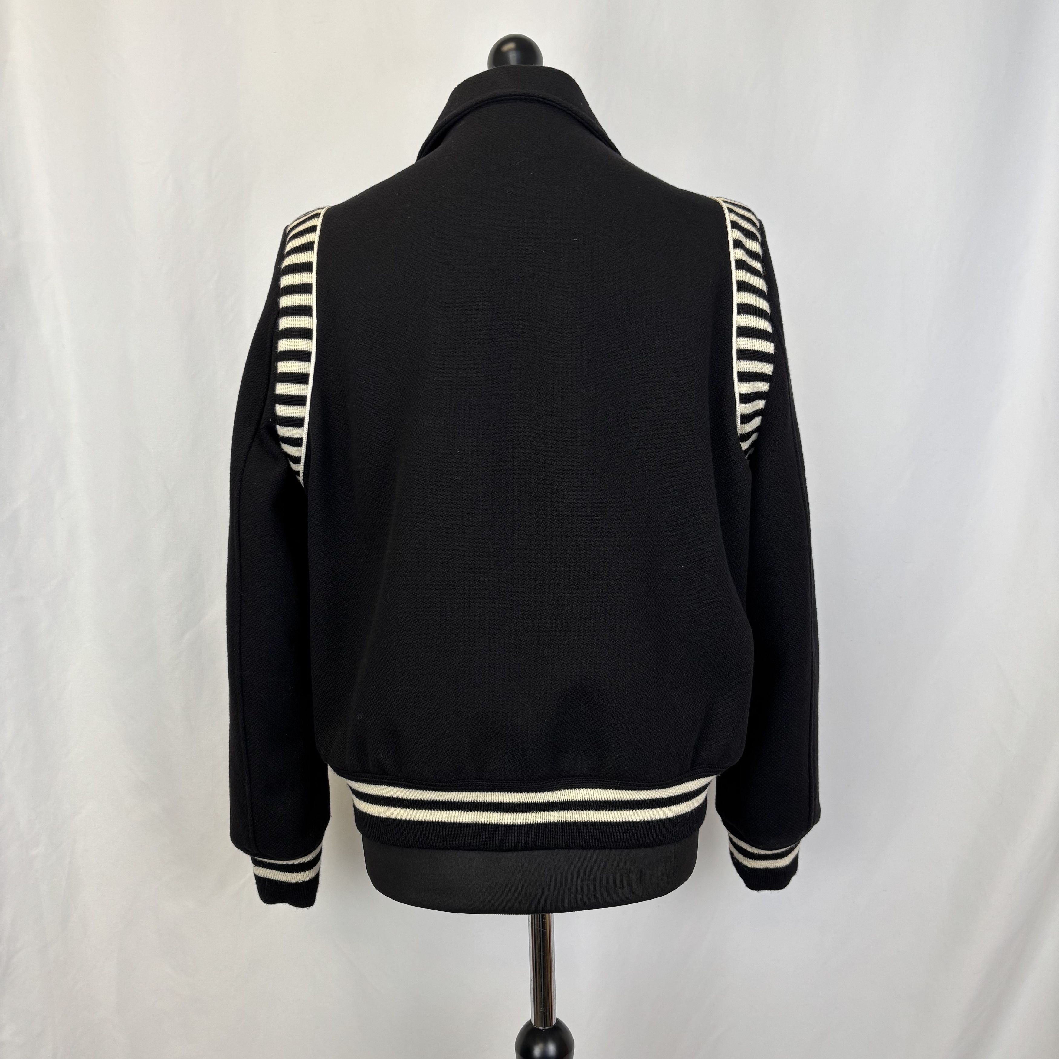 Saint Laurent Paris Saint Laurent Paris Zebra Baseball Bomber Size US L / EU 52-54 / 3 - 3 Thumbnail