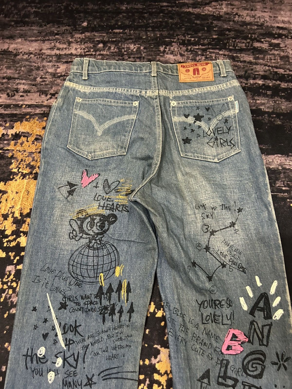 Angel Blue Vintage Angel Blue Claw Mark Faded Flare Jeans Size US 28 / EU 44 - 9 Thumbnail