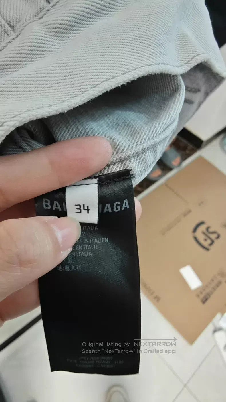 Balenciaga Balenciaga Denim Jacket Size XXS / US 00 / IT 34 - 4 Thumbnail