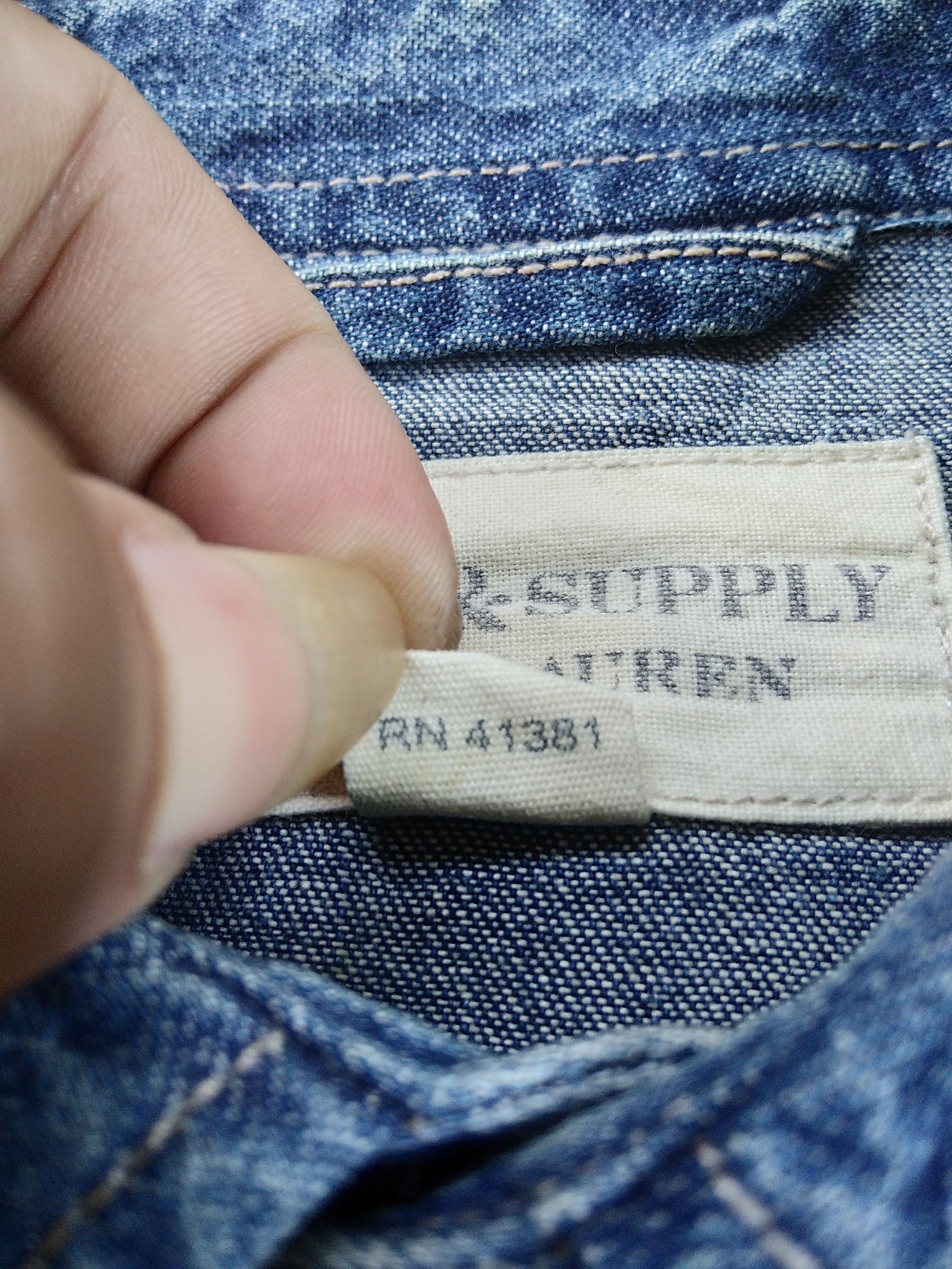 Denim & Supply Ralph Lauren × If Six Was Nine × Le Grande Bleu (L.G.B.) VTG Denim & Supply Ralph Lauren Hybrid Camo Denim Shirt Size US XS / EU 42 / 0 - 6 Thumbnail