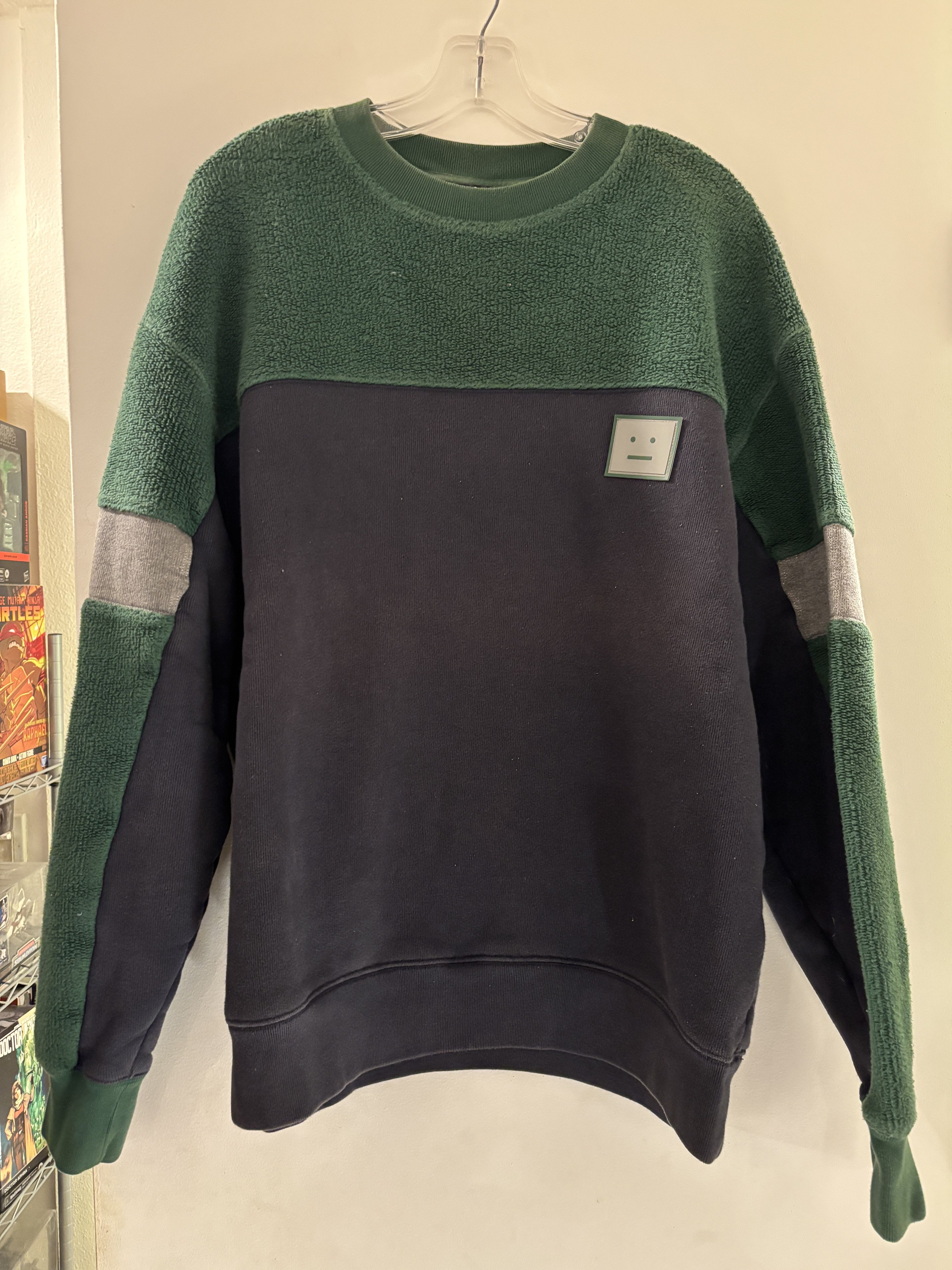 Acne Studios Fillmore Face Fleece Crewneck Sweatshirt (FW2020) Size US S / EU 44-46 / 1 - 2 Thumbnail
