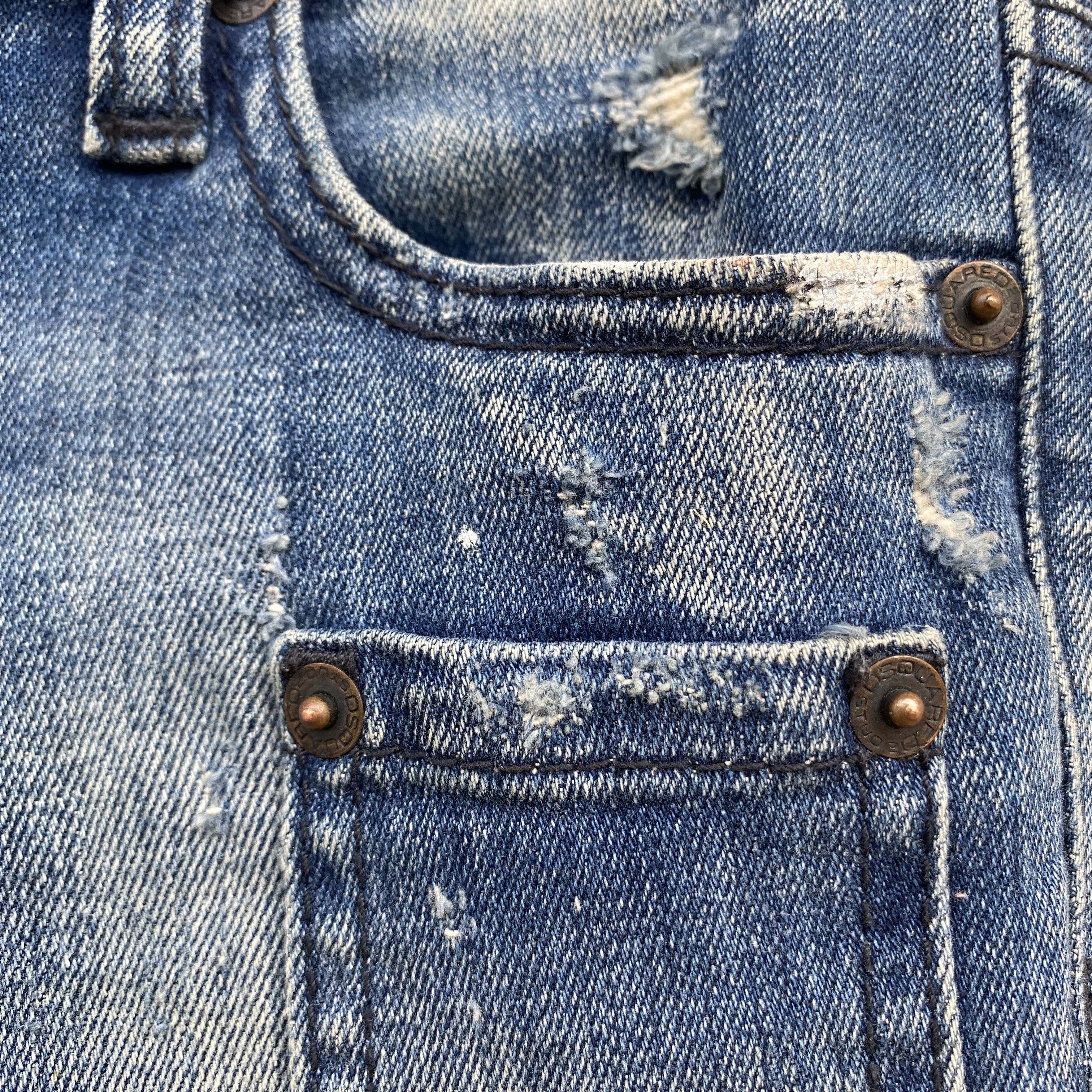 Dsquared2 Dsquared2 jeans with paint splatters and distressed details Size 29" - 4 Thumbnail