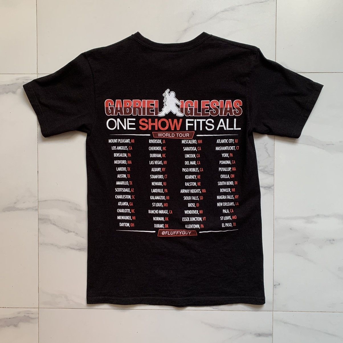 Other Gabriel Iglesias “Fluffy” One Show Fits All 2018 Tour Tee Size US S / EU 44-46 / 1 - 3 Thumbnail