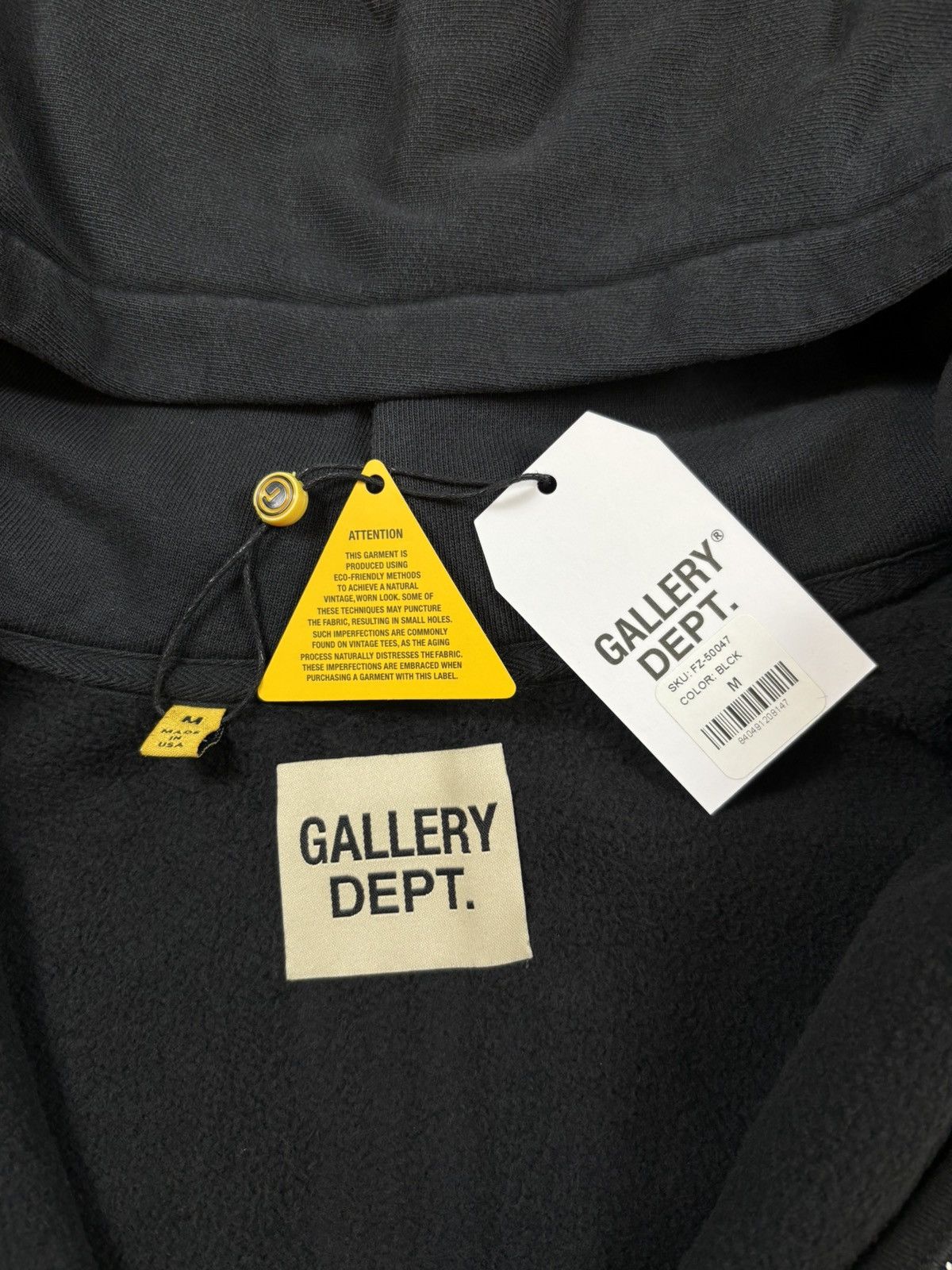 Gallery Dept. Gallery Dept 90‘ s Full Zip Jacket, Black Size US M / EU 48-50 / 2 - 8 Thumbnail