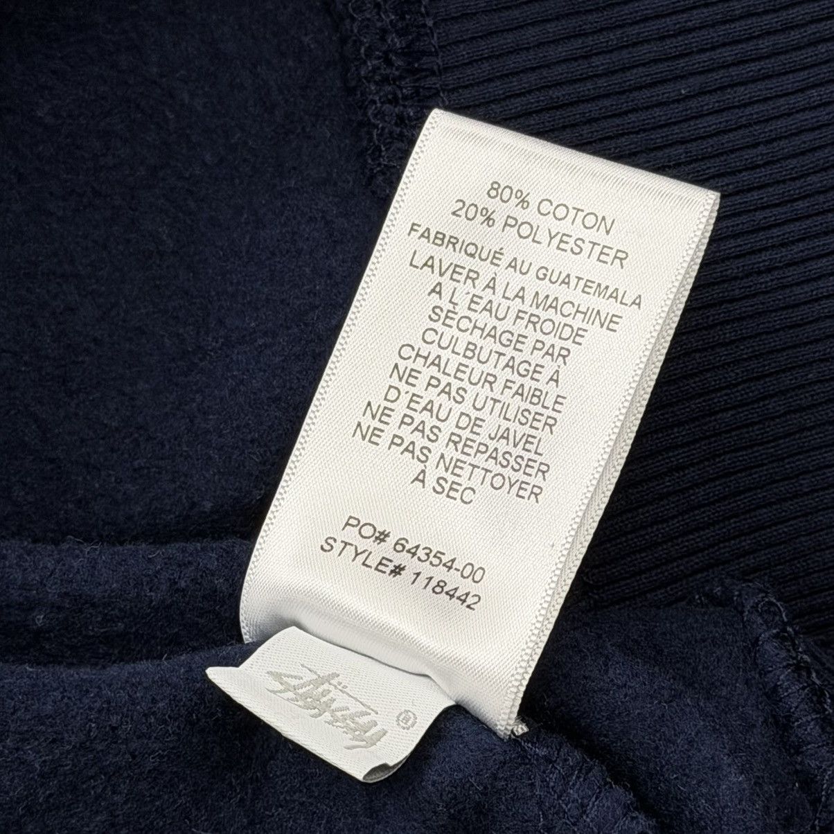 Stussy Stussy Positive Vibrations Applique Hoodie Navy Blue Small Size US S / EU 44-46 / 1 - 7 Thumbnail
