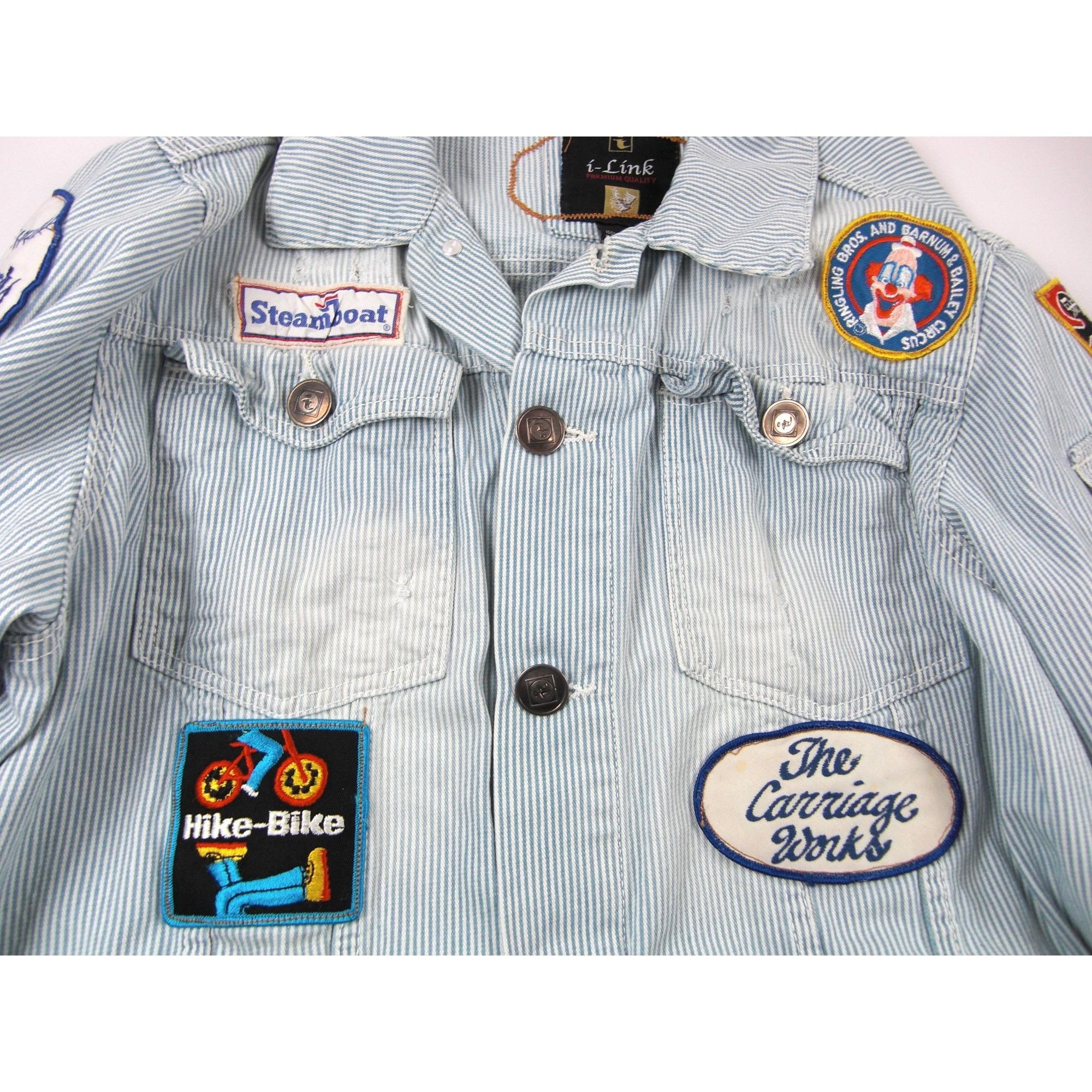 Other Vintage Classic Blue Denim Jean Jacket Distressed Size Large Size US L / EU 52-54 / 3 - 10 Thumbnail