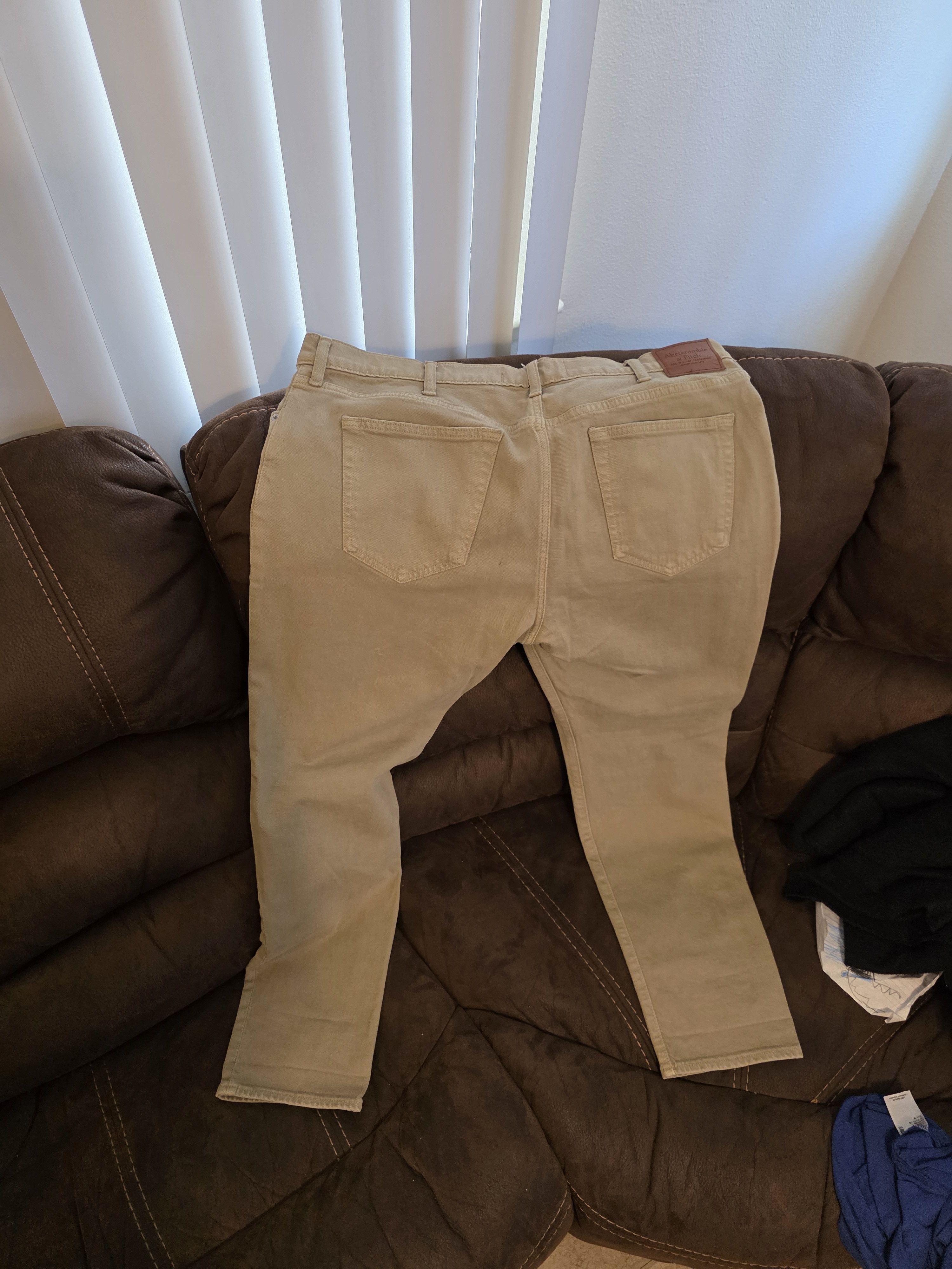 Abercrombie & Fitch A&F 90s Slim tan jeans Size US 38 / EU 54 - 2 Thumbnail