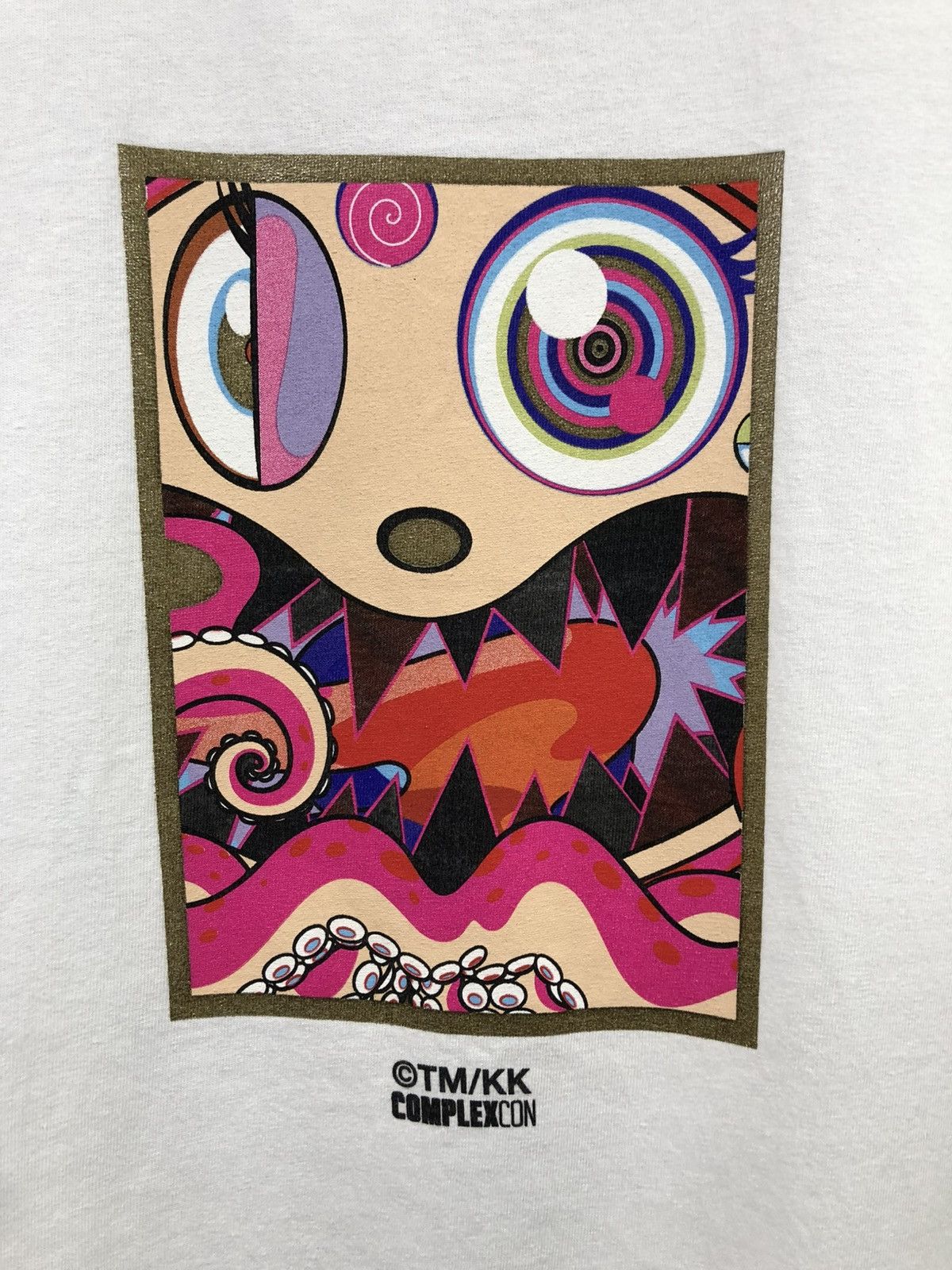 Takashi Murakami Complexcon x Murakami 2017 Hungry White T-Shirt XL Size US XL / EU 56 / 4 - 4 Thumbnail