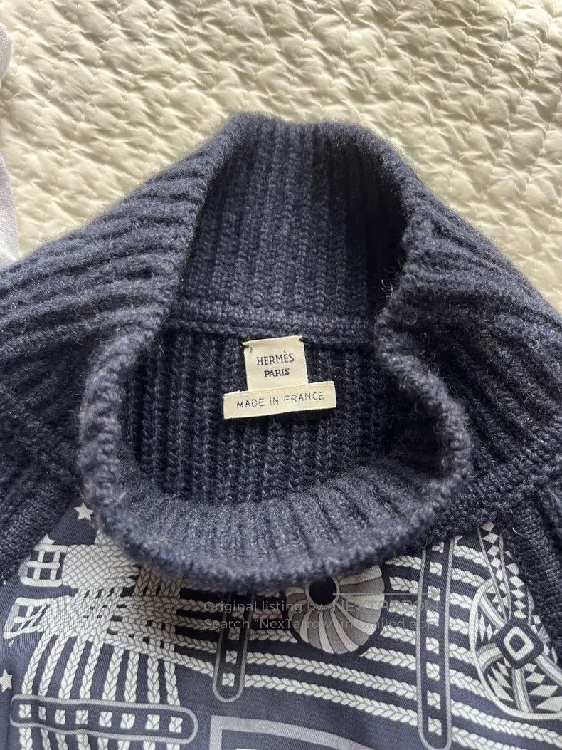 Hermes Hermes Navy Blue Sweater Size XS / US 0-2 / IT 36-38 - 3 Thumbnail