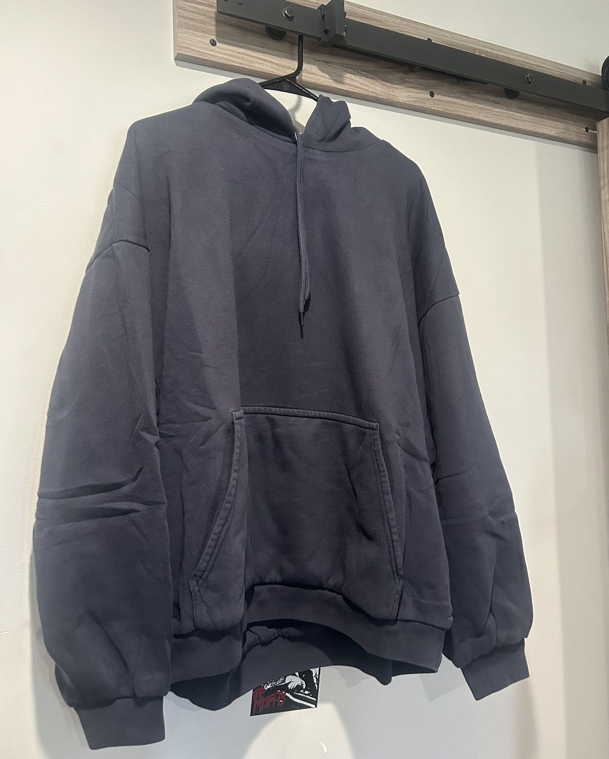 image of Balenciaga x Gap Yeezy Gap Oversized Hoodie Navy S, Men's (Size Small)