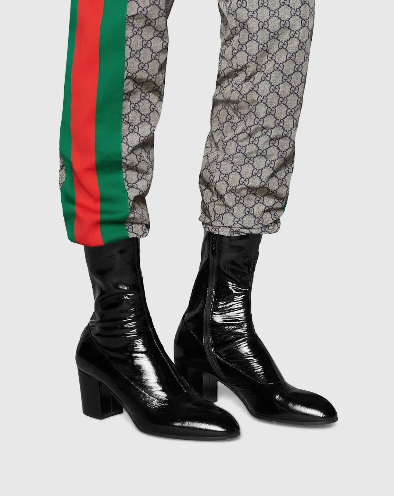 Gucci HOLYGRAIL GUCCI FETISH PUNK PRYNTIL PATENT LEATHER BOOTS Size US 13 / EU 46 - 11 Thumbnail