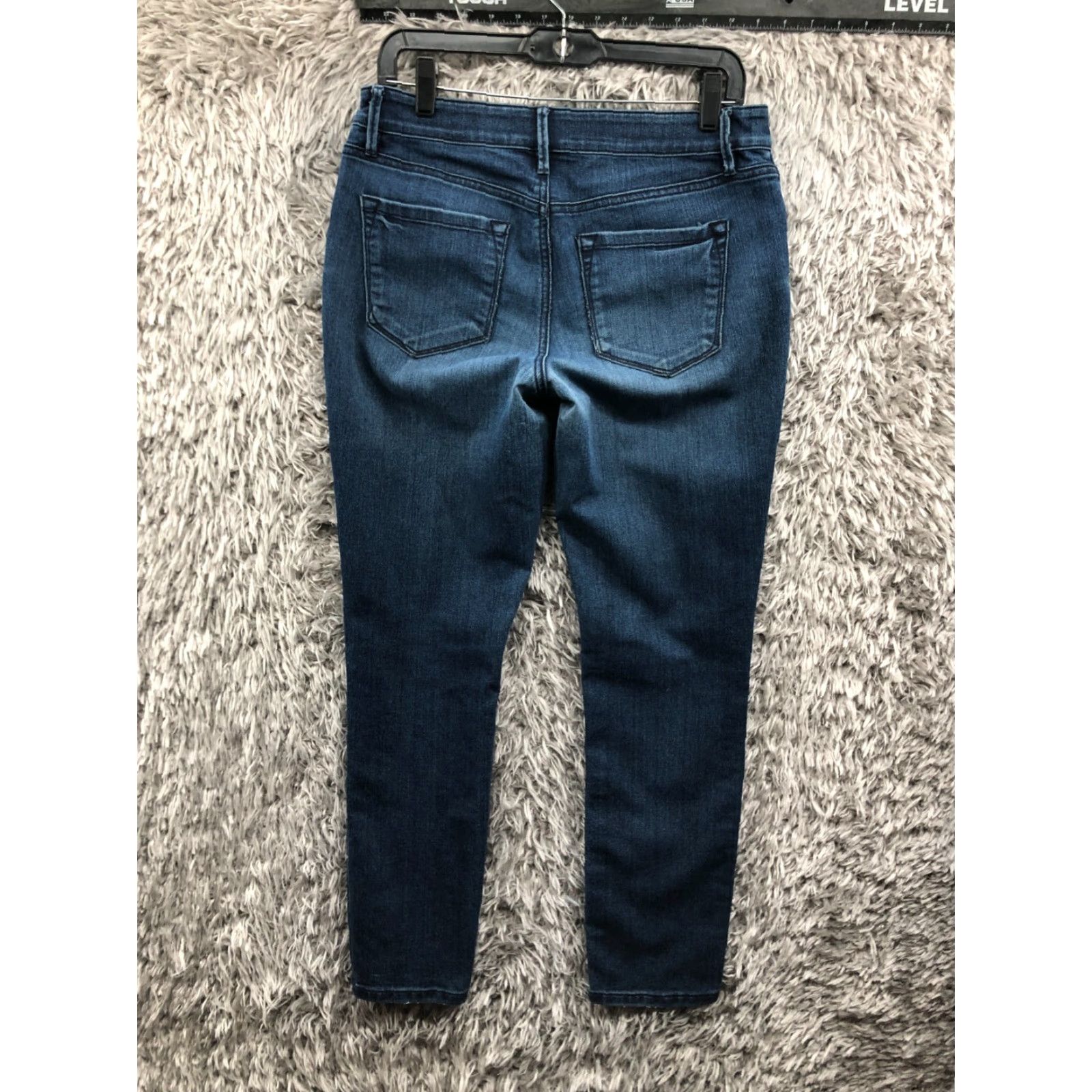 Loft LOFT Curvy Skinny Jeans Womens Size 6 Medium Wash Blue Denim 5-Pocket Style Regular Rise 30in Inseam Size 28" / US 6 / IT 42 - 5 Thumbnail
