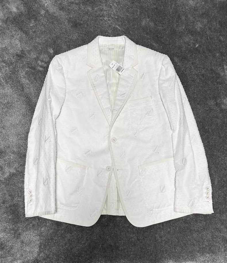 Thom Browne Thom BrowneEmbroidered cotton white jacket 2503-Nextarrow Size US M / EU 48-50 / 2 - 1 Thumbnail