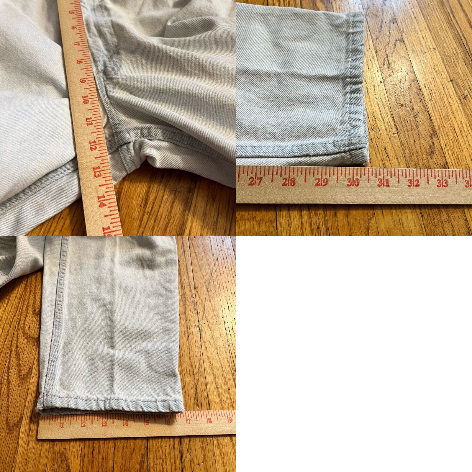 Levi's VINTAGE Levi’s Jea ns Mens 36 X32 Light Wash 550 Orange Tab Distressed Straight Jeans 34x30.5 Mens Size US 36 / EU 52 - 9 Thumbnail