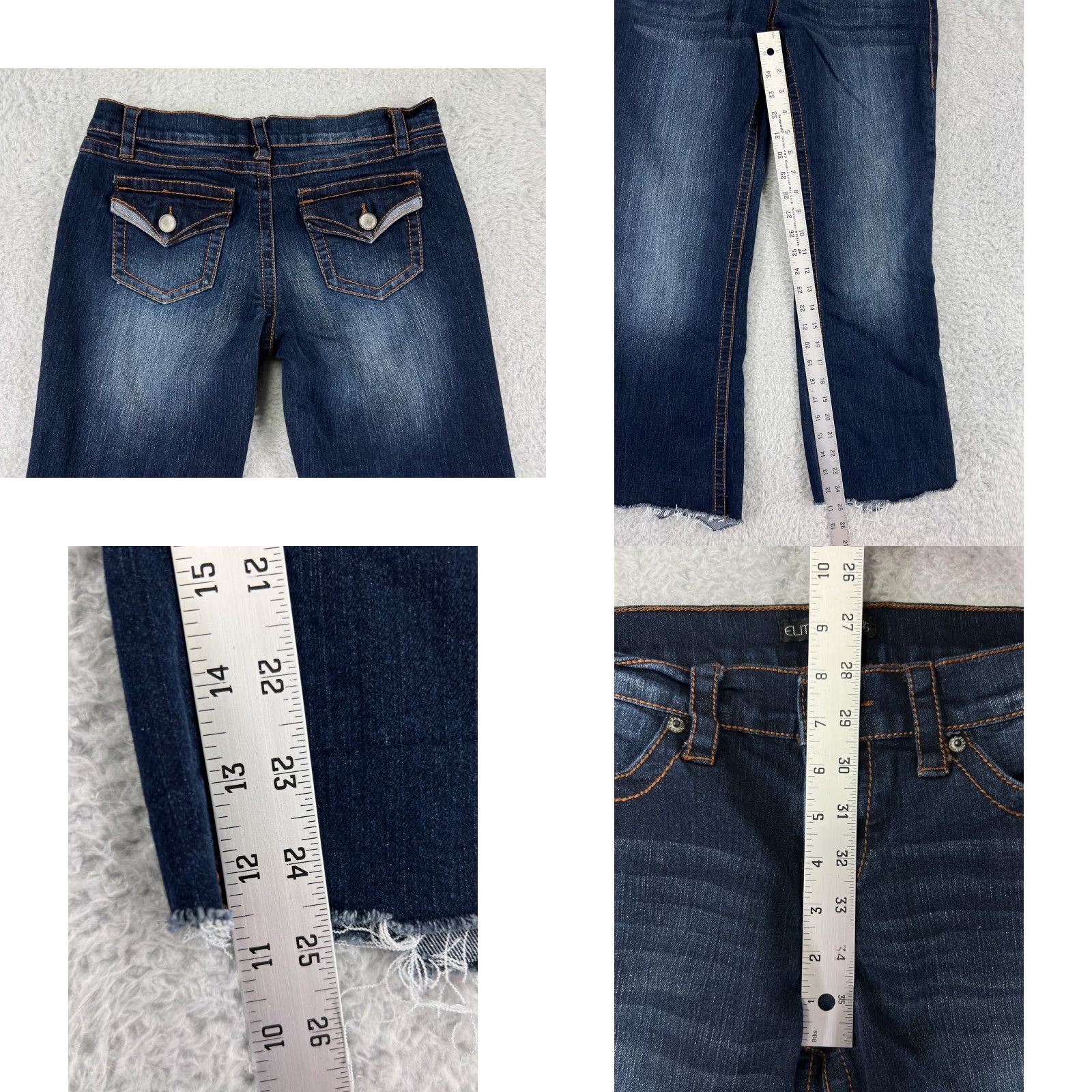 Denime Elite Jeans Jeans 9 Blue Denim Straight Leg Ankle Length 31in Waist Blue Regular Women XS? Size 30" / US 8 / IT 44 - 8 Thumbnail