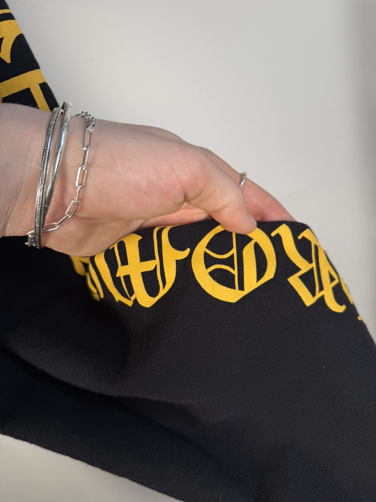 Chrome Hearts ICONIC EVERYDAY⚡️VOLT COLORWAY LOGO "FUCK YOU" SWEATPANTS Size US 32 / EU 48 - 8 Thumbnail