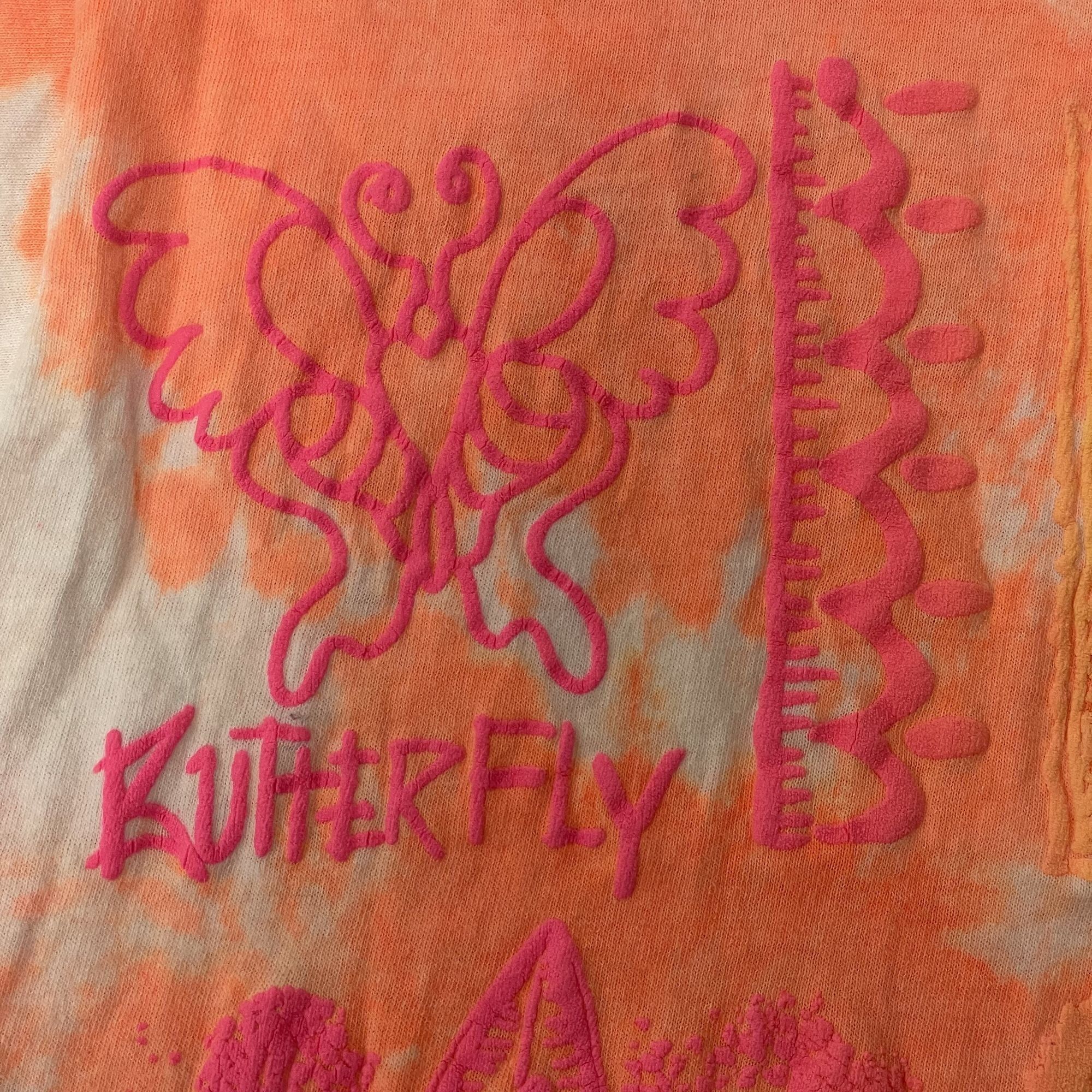 Other Vtg Screen Stars NEON TIE DYE Tropical Butterfly T Shirt Size US XXL / EU 58 / 5 - 7 Thumbnail