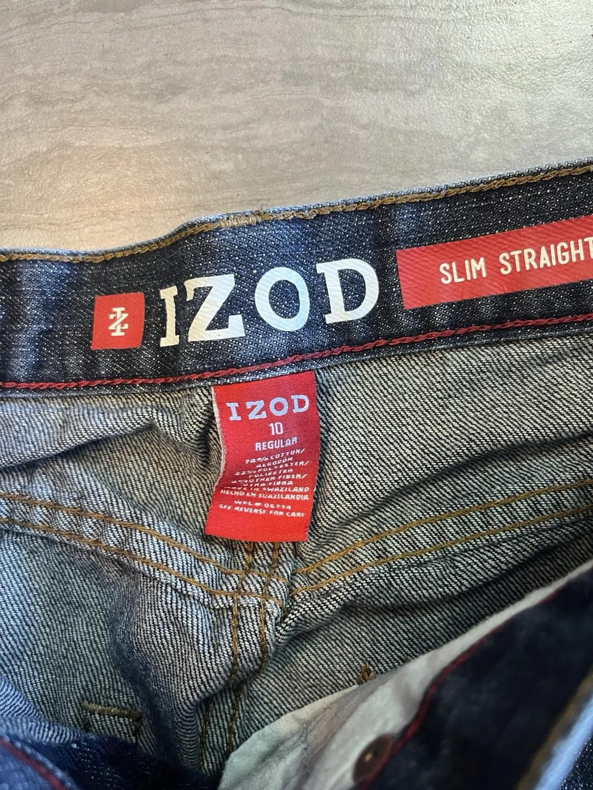 Izod Izod Slim Straight Blue Kids Jeans Size 10 Size US 26 / EU 42 - 2 Thumbnail