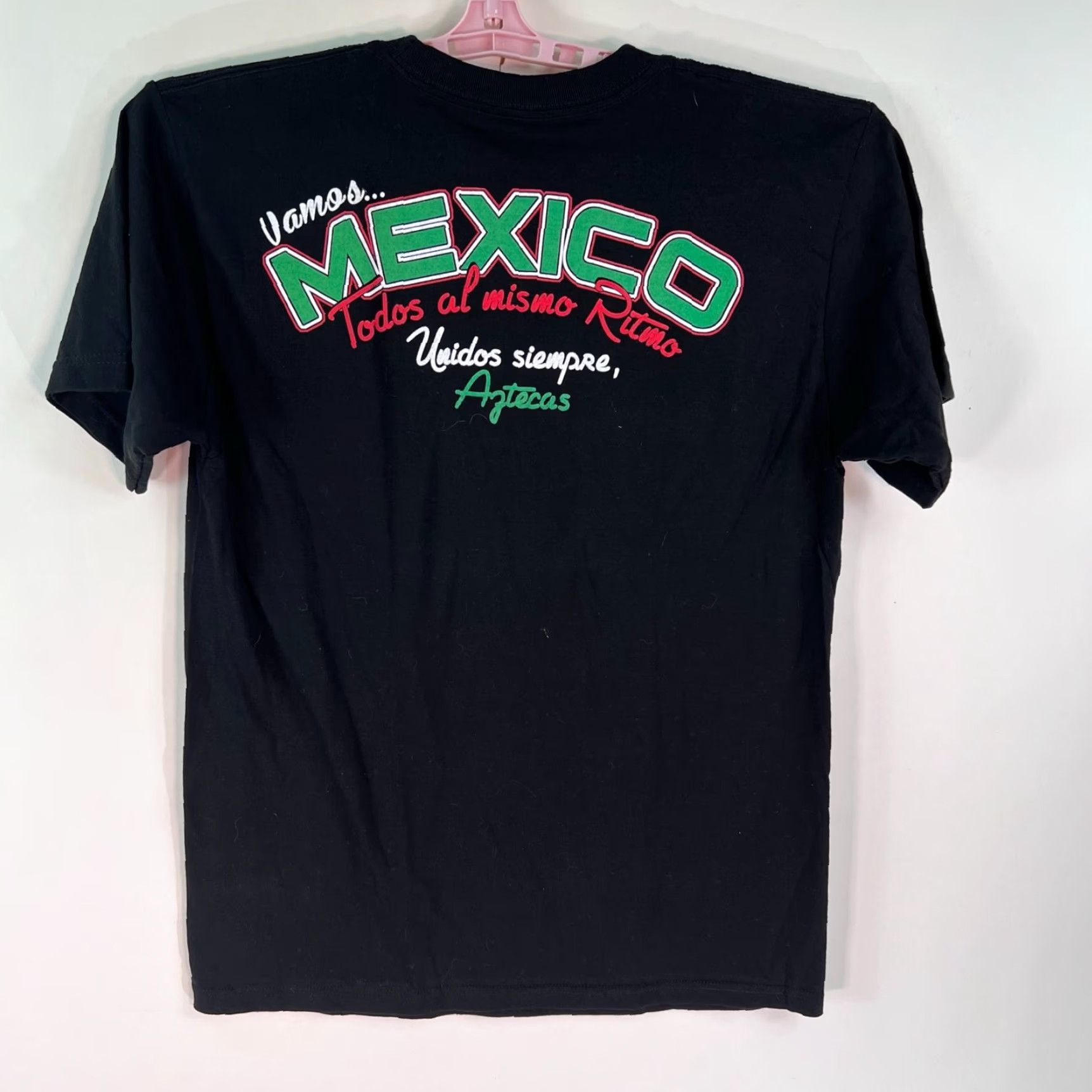 Vintage VINTAGE Mexico Brazil Soccer 2014 T-Shirt Adult Large Black Graphic Men 2 Sided Size US L / EU 52-54 / 3 - 4 Thumbnail