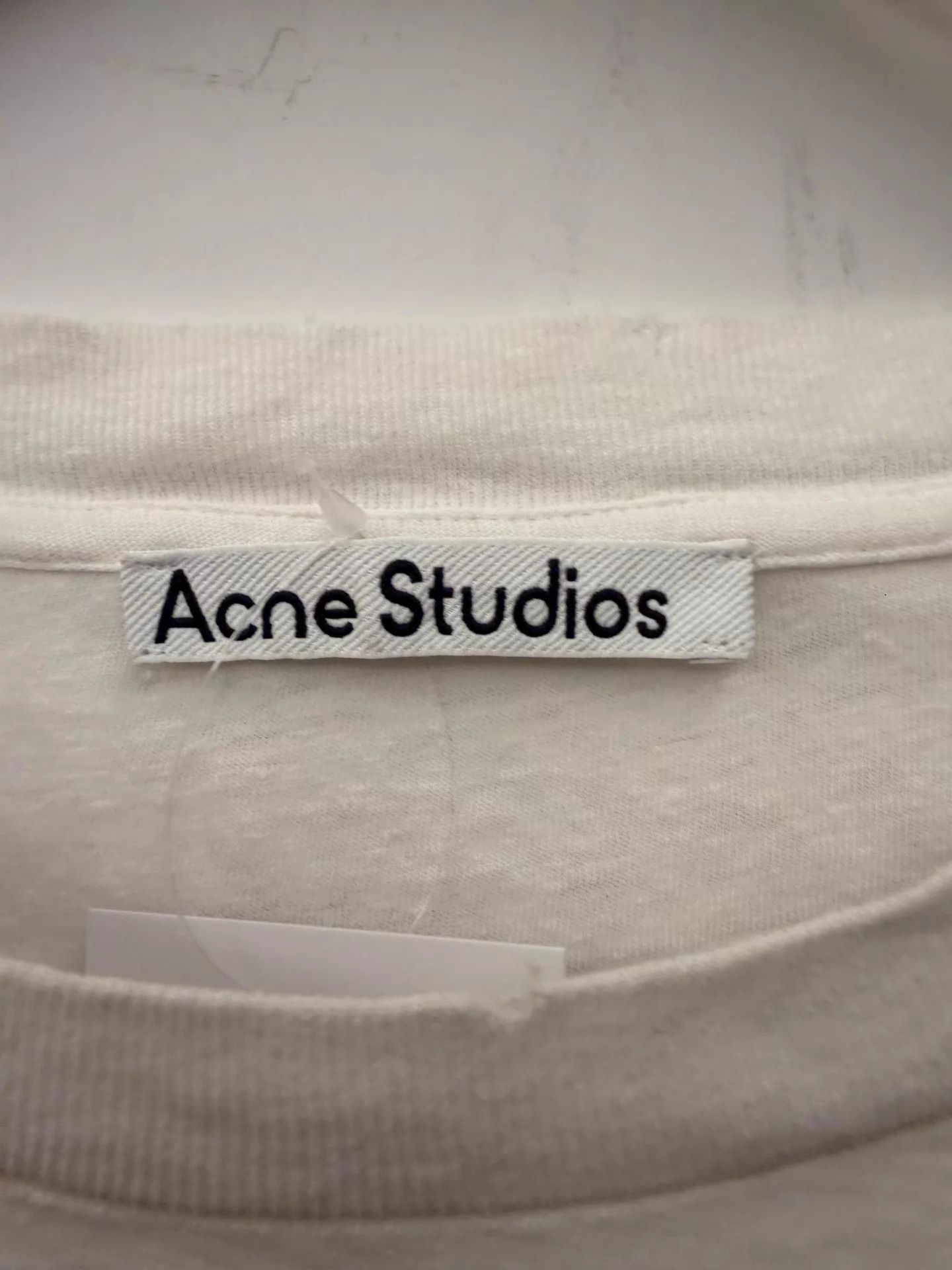 Acne Studios Acne 1996 Vintage Logo Crew LS White Tee L Unisex Size US L / EU 52-54 / 3 - 2 Thumbnail