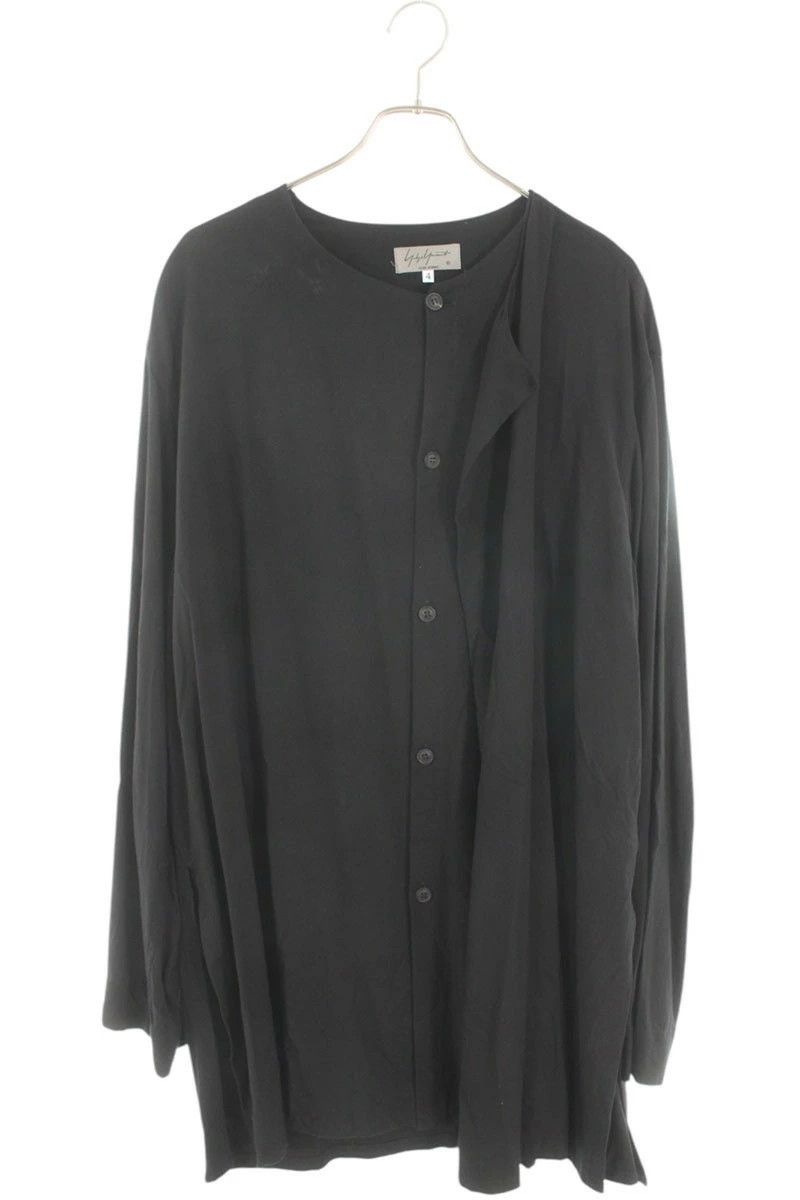 Yohji Yamamoto YOHJI YAMAMOTO POUR HOMME 17SS No-collar long-sleeve shirt Size US XL / EU 56 / 4 - 1 Thumbnail