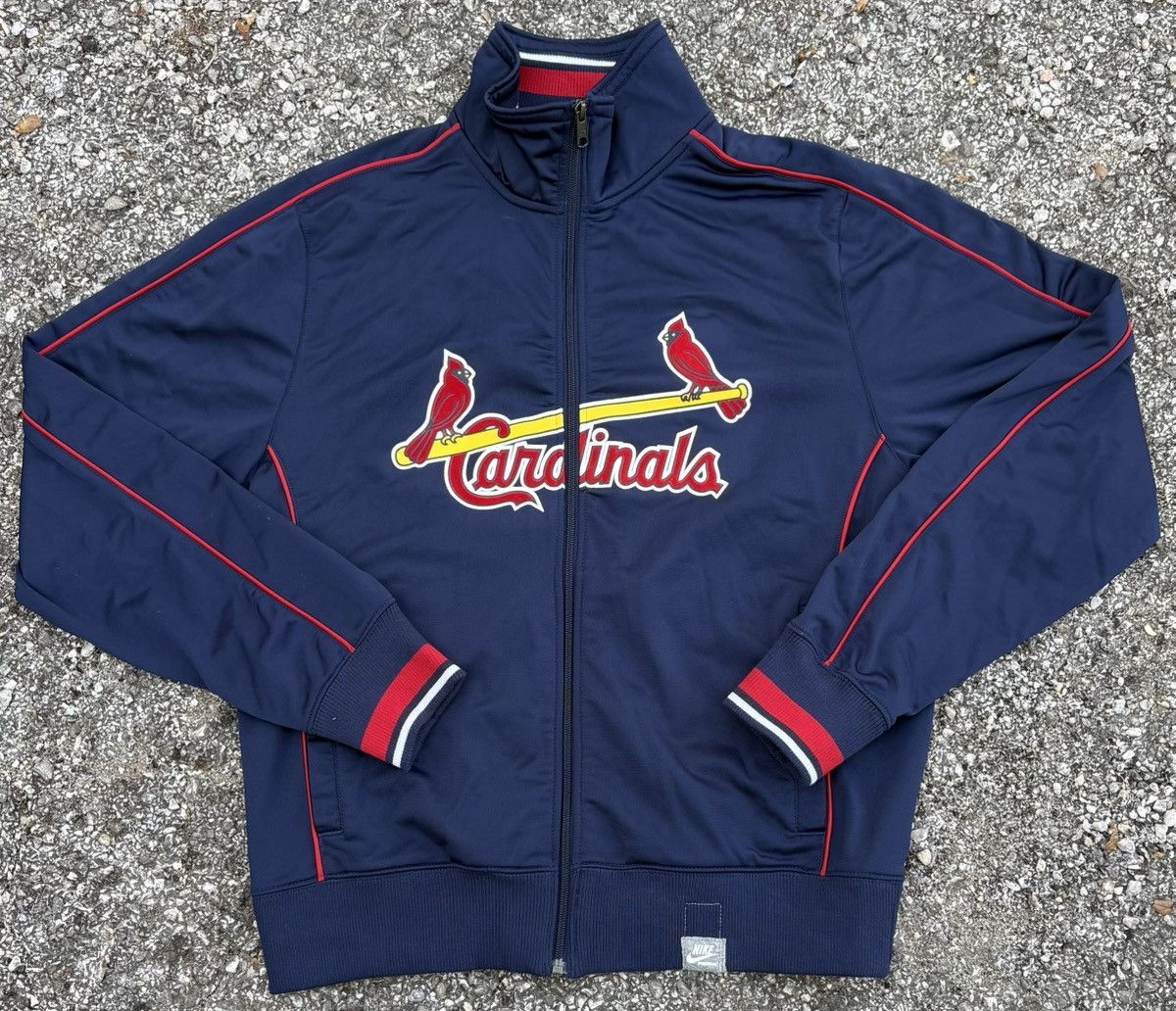 Nike Vintage 90s St. Louis Cardinals Activewear Zip Up Jacket Size US L / EU 52-54 / 3 - 1 Thumbnail