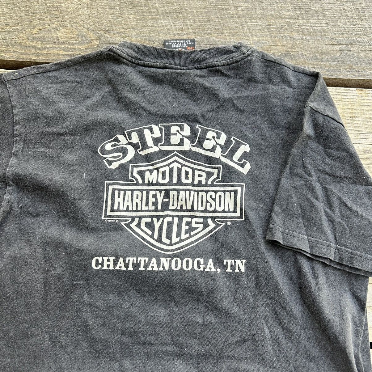 Harley Davidson Vintage 90s Faded Harley Davidson Space Earth Youth T Shirt Size US XS / EU 42 / 0 - 3 Thumbnail