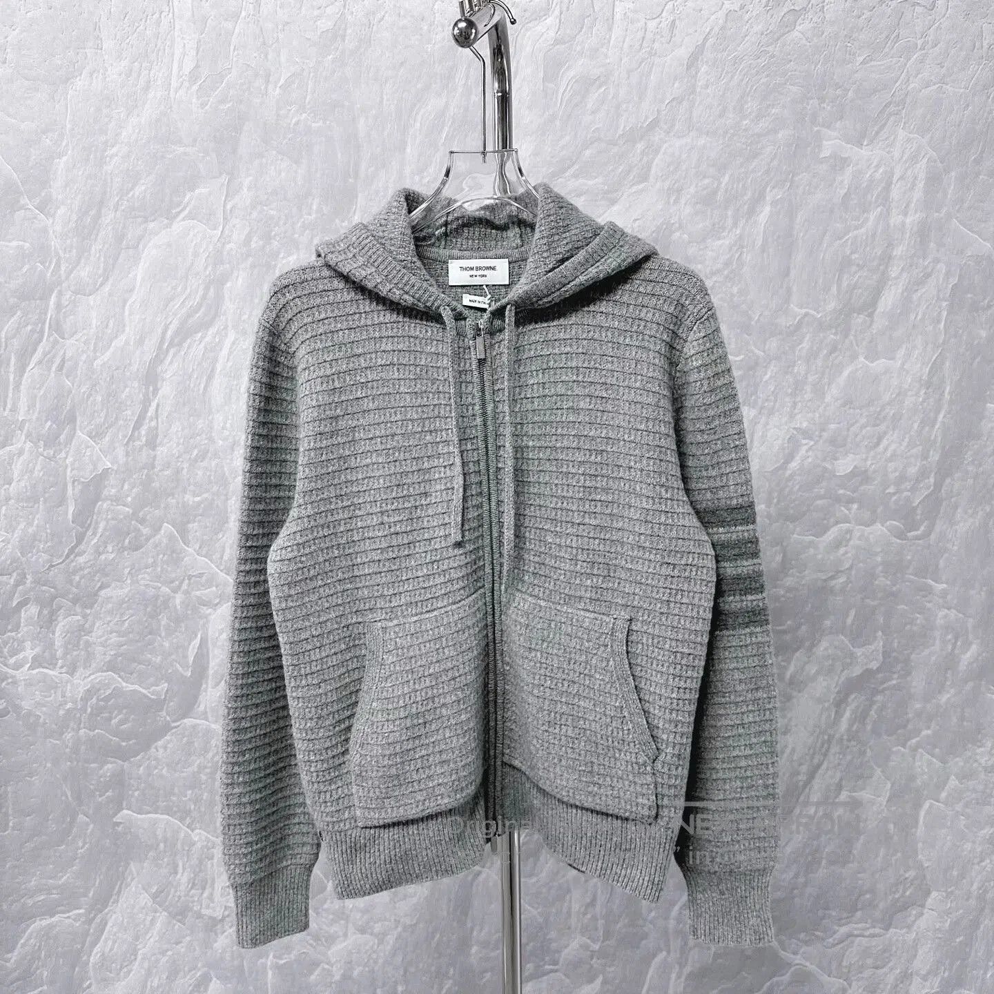 Thom Browne thom browne gray hooded wool jacket. Size US XS / EU 42 / 0 - 1 Thumbnail