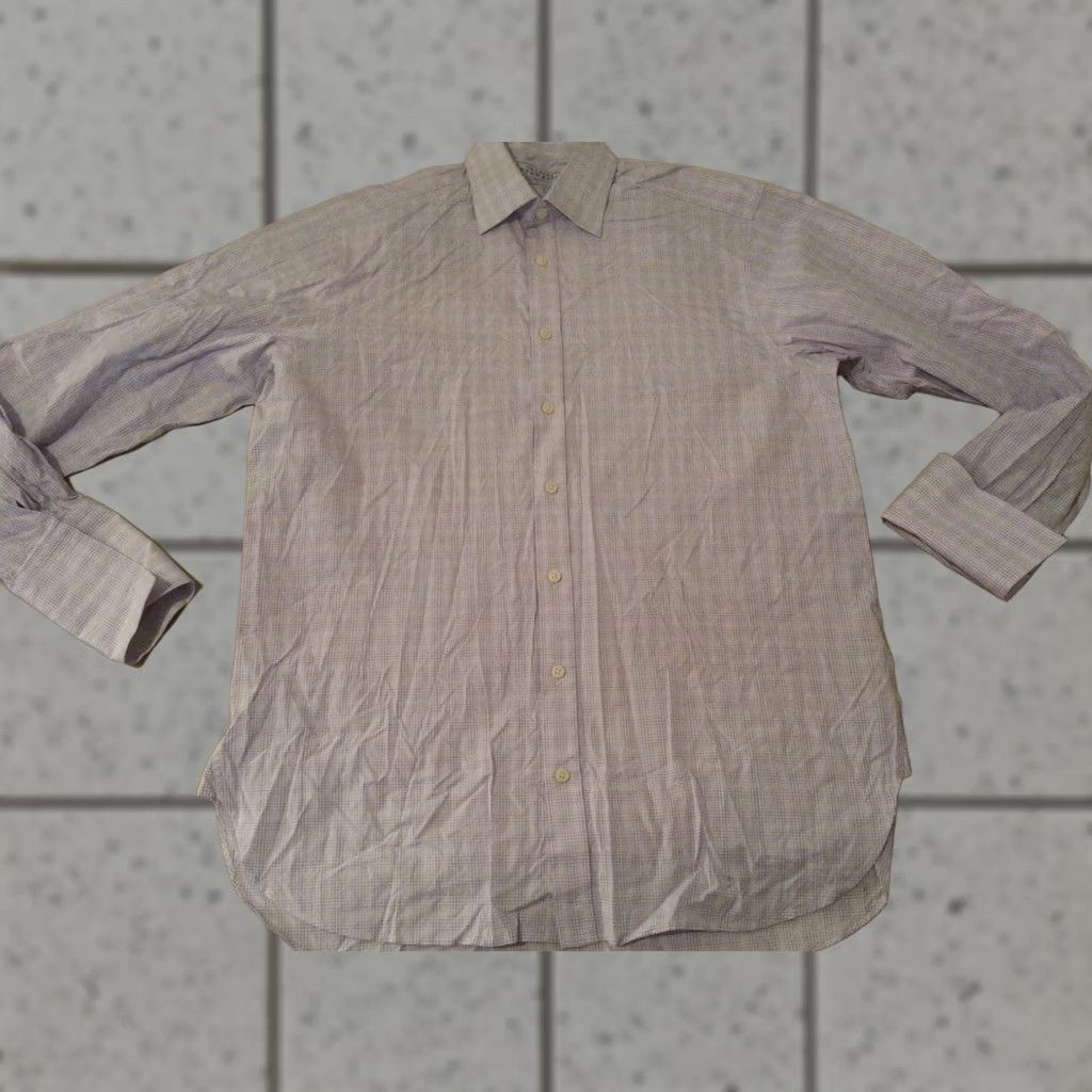 Charles Tyrwhitt Mens Dress Shirt Charles Tyrwhitt Purple Slim Cotton 16 35 Size 42R - 1 Thumbnail