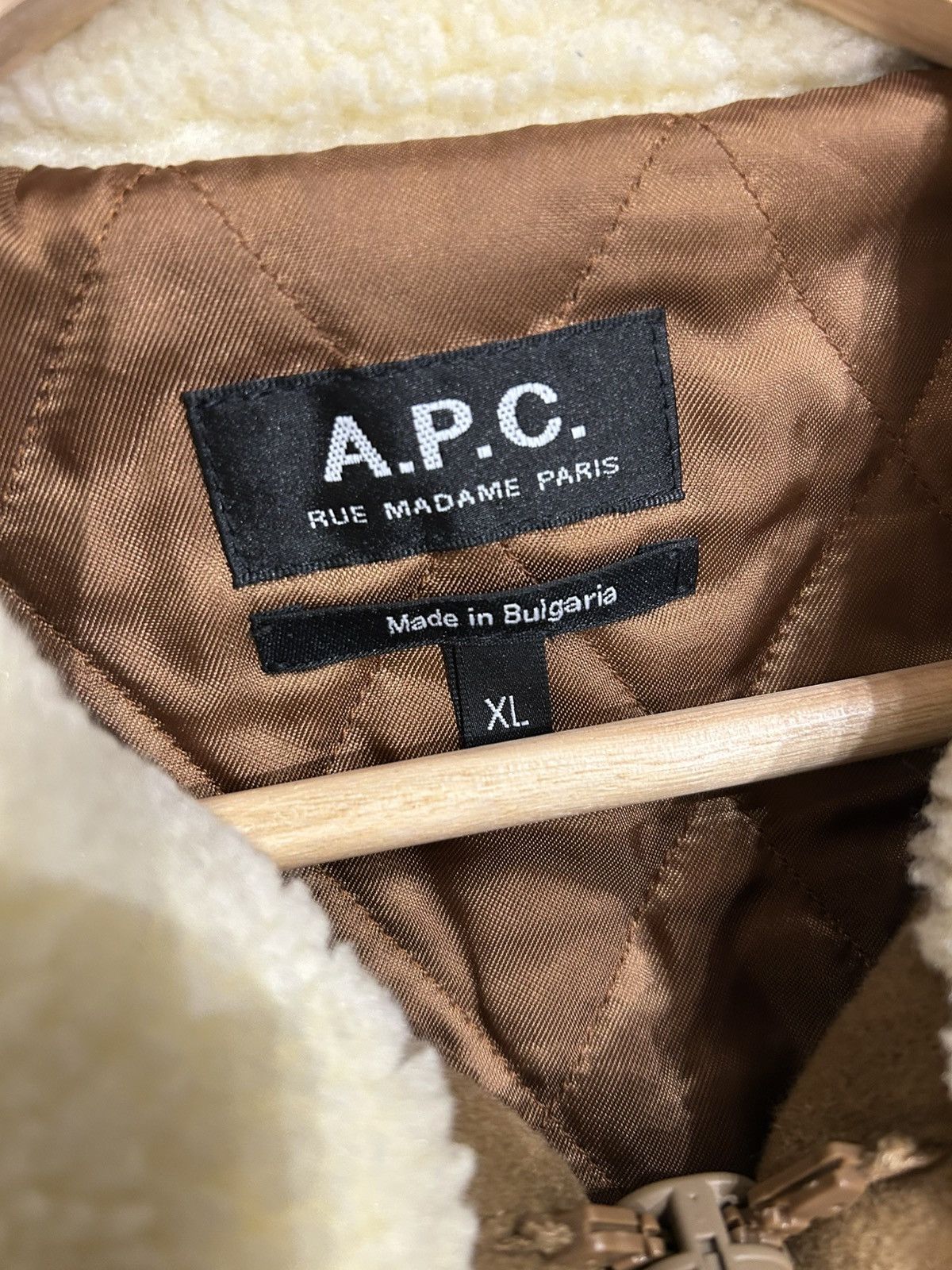 A.P.C. A.P.C. Wool Faux Shearling Jacket Size US XL / EU 56 / 4 - 3 Thumbnail
