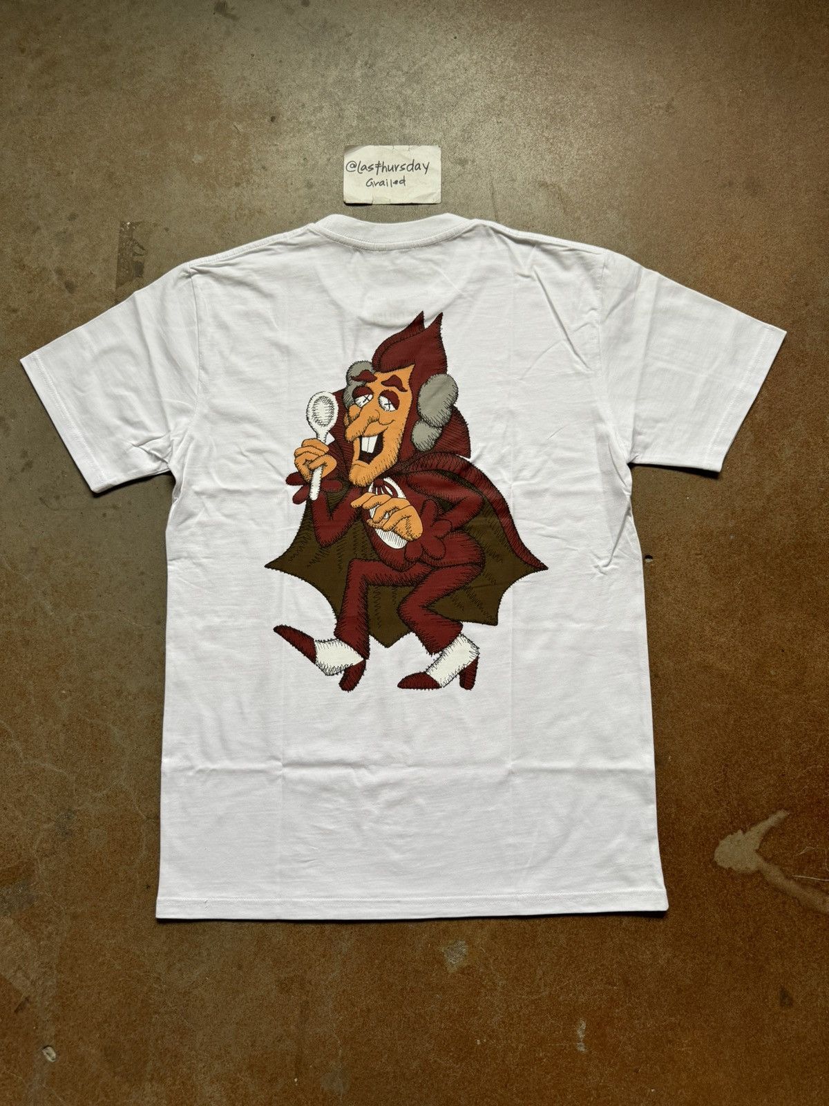 image of Kaws X Monsters Count Chocula Tee White Small, Men's