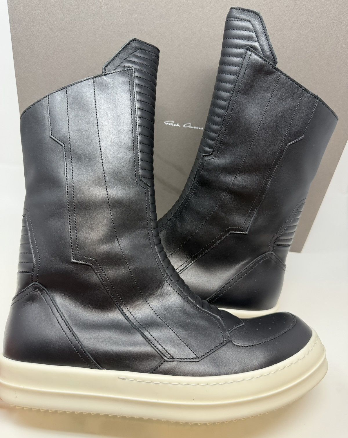 Rick Owens Rick Owens Biker Moto Sneaker Black Size US 9 / EU 42 - 4 Thumbnail