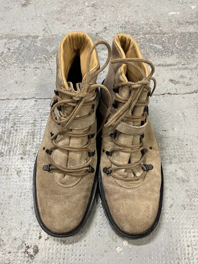 Gucci 2000s Gucci Beige Suede Hiking Boots Size US 8.5 / EU 41-42 - 4 Thumbnail