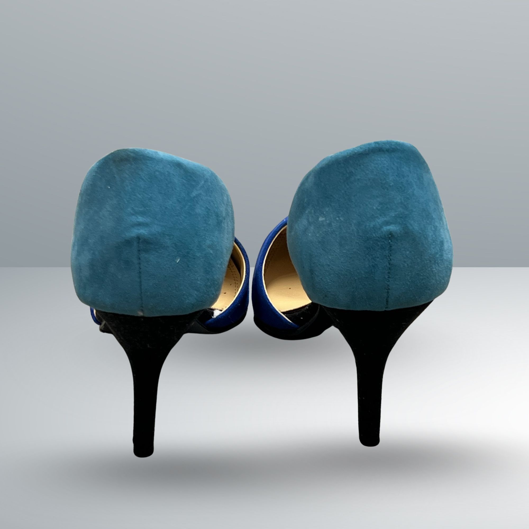 Chinese Laundry Chinese Laundry Womens Two-Tone Blue Suede Pointed Toe Stile Size US 8.5 / IT 38.5 - 3 Thumbnail