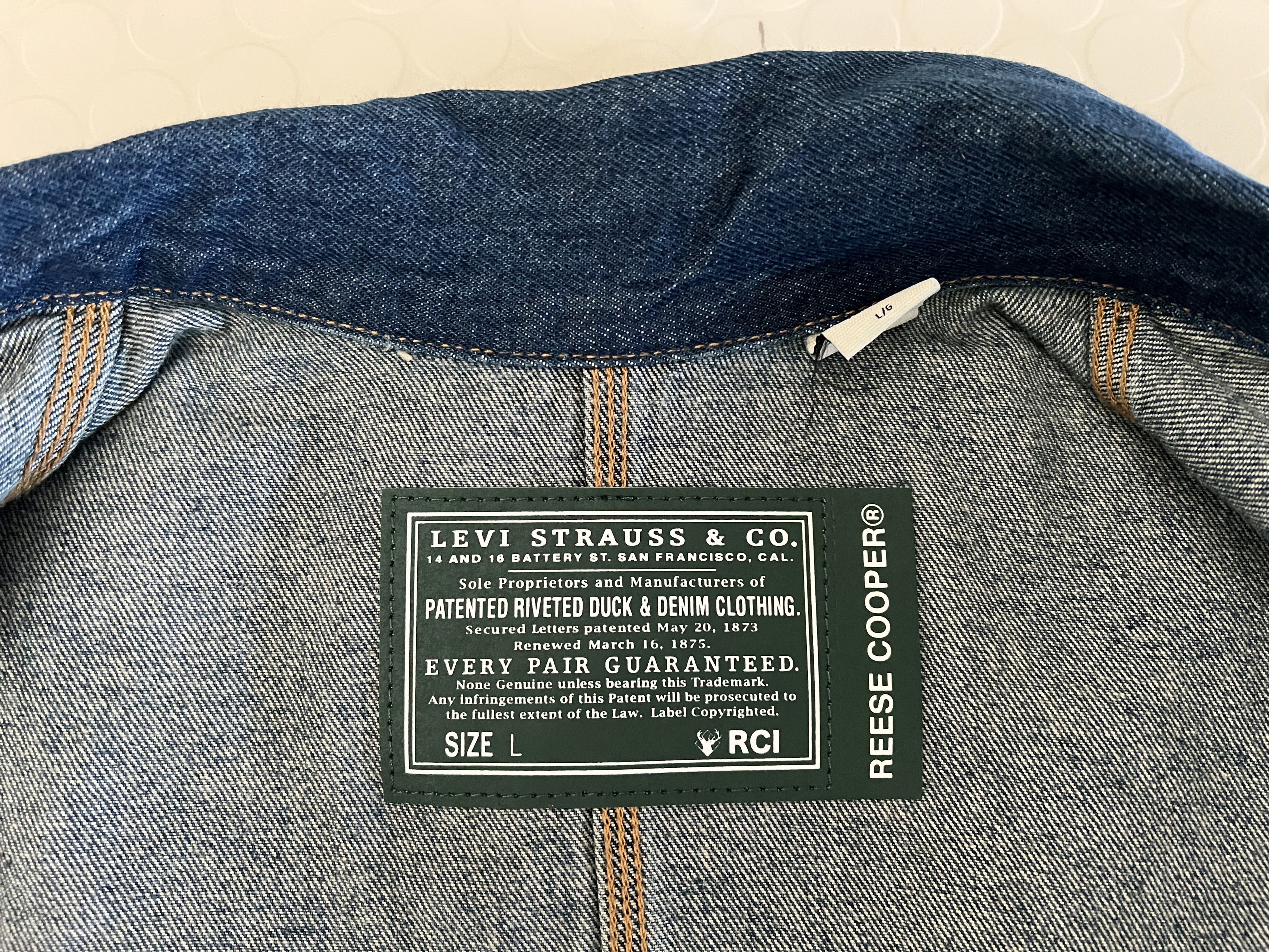 Levi's × Reese Cooper Vintage Denim Effect Chore Coat Size L Size US L / EU 52-54 / 3 - 4 Thumbnail