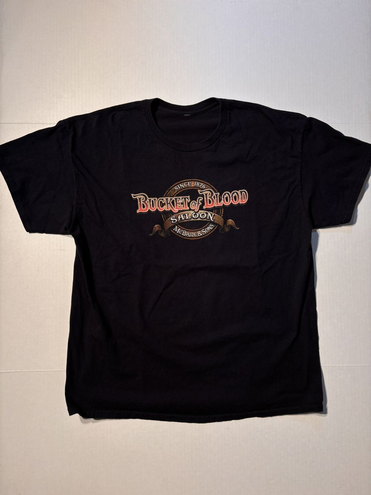 Harley Davidson Vtg Bucket Of Blood Saloon Skull Biker Chopper Nevada Y2K XL Size US XL / EU 56 / 4 - 2 Thumbnail