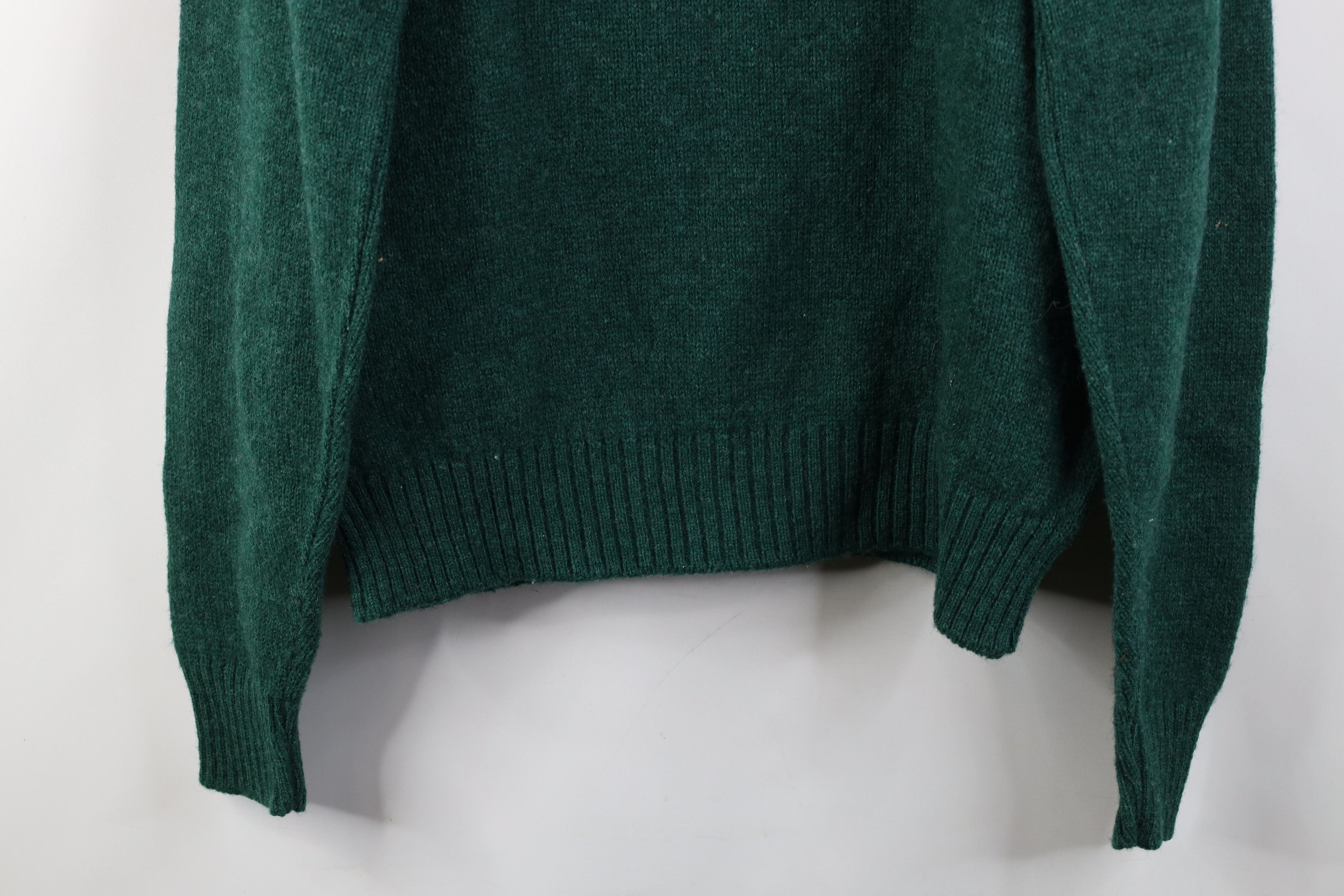 Vintage Vintage 70s Streetwear Knit Crewneck Sweater Green USA Size US XL / EU 56 / 4 - 10 Thumbnail