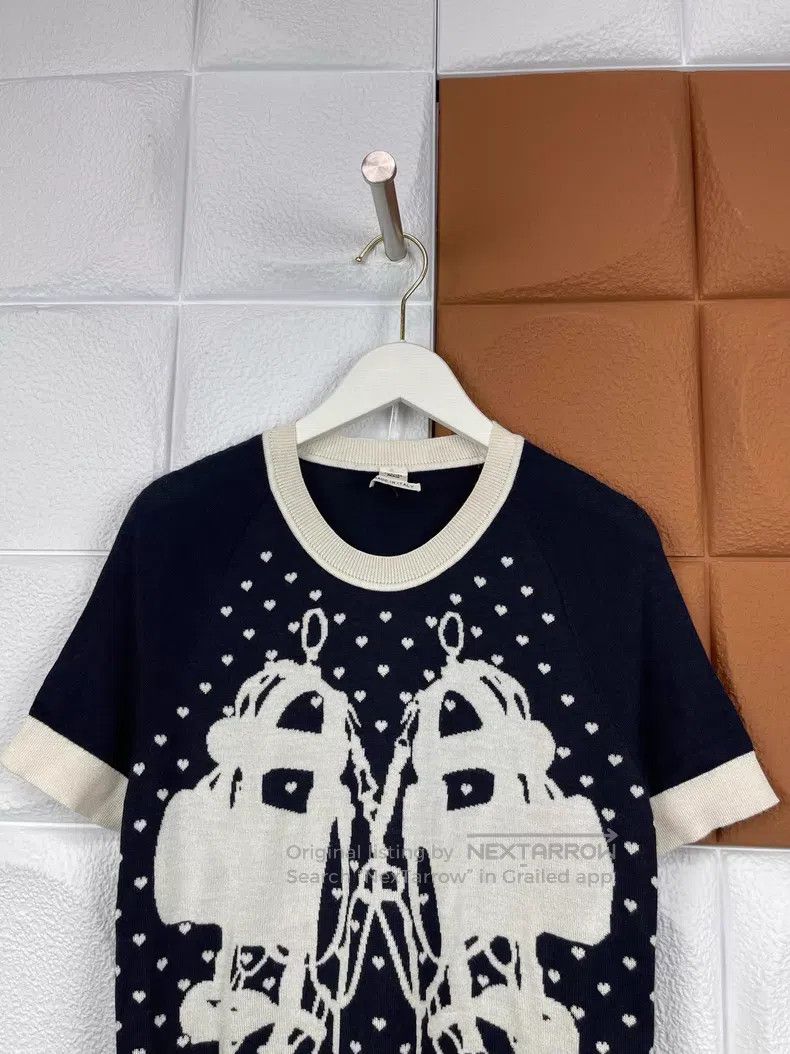 Hermes Hermes Wool Short Sleeve Size XS / US 0-2 / IT 36-38 - 3 Thumbnail