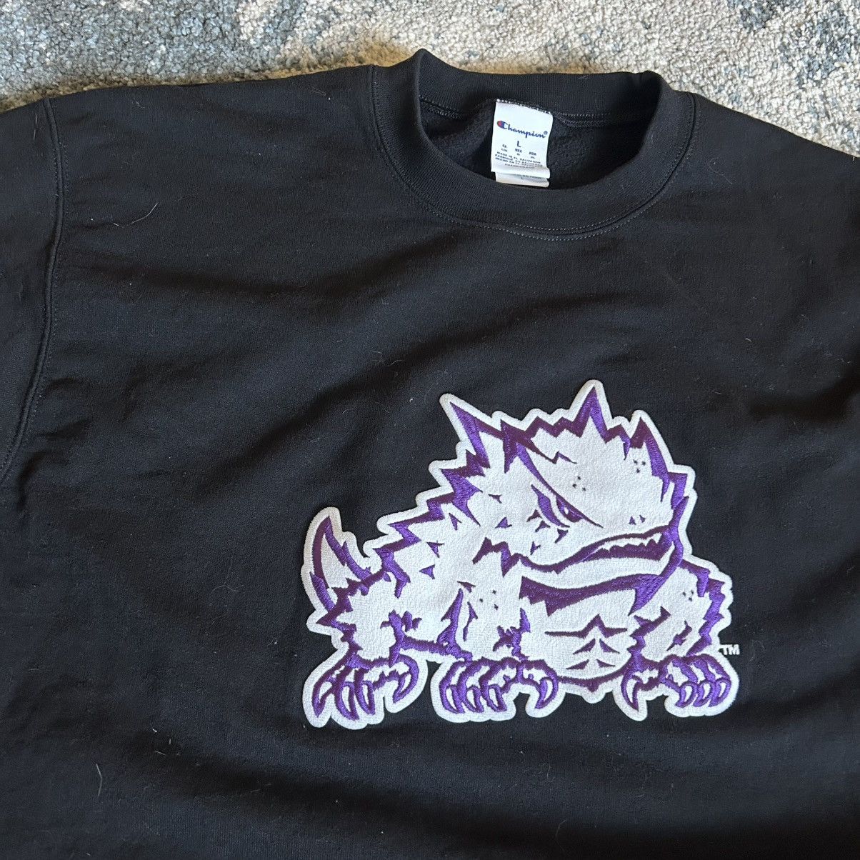 Champion ViNTAGE MiCROFiBER FELT EMBROiDERED TCU HORNED FROG TEXAS Size US L / EU 52-54 / 3 - 5 Thumbnail