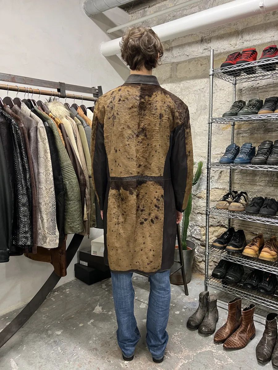 Dolce & Gabbana 2000s Dolce & Gabbana Pony Hair Cow Leather Trench Coat Size US M / EU 48-50 / 2 - 4 Thumbnail
