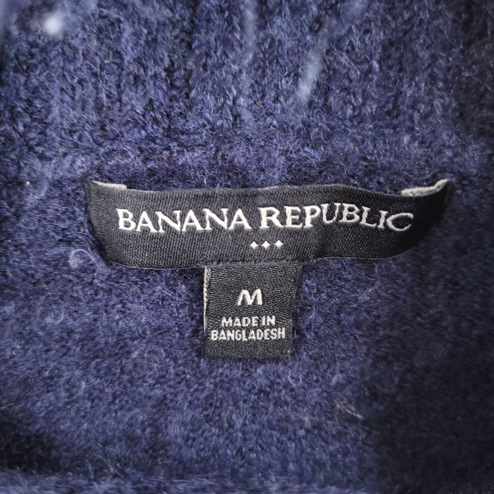 Banana Republic Banana Republic Sweater Womens Medium Blue Turtleneck Stretch Knit Size M / US 6-8 / IT 42-44 - 4 Thumbnail
