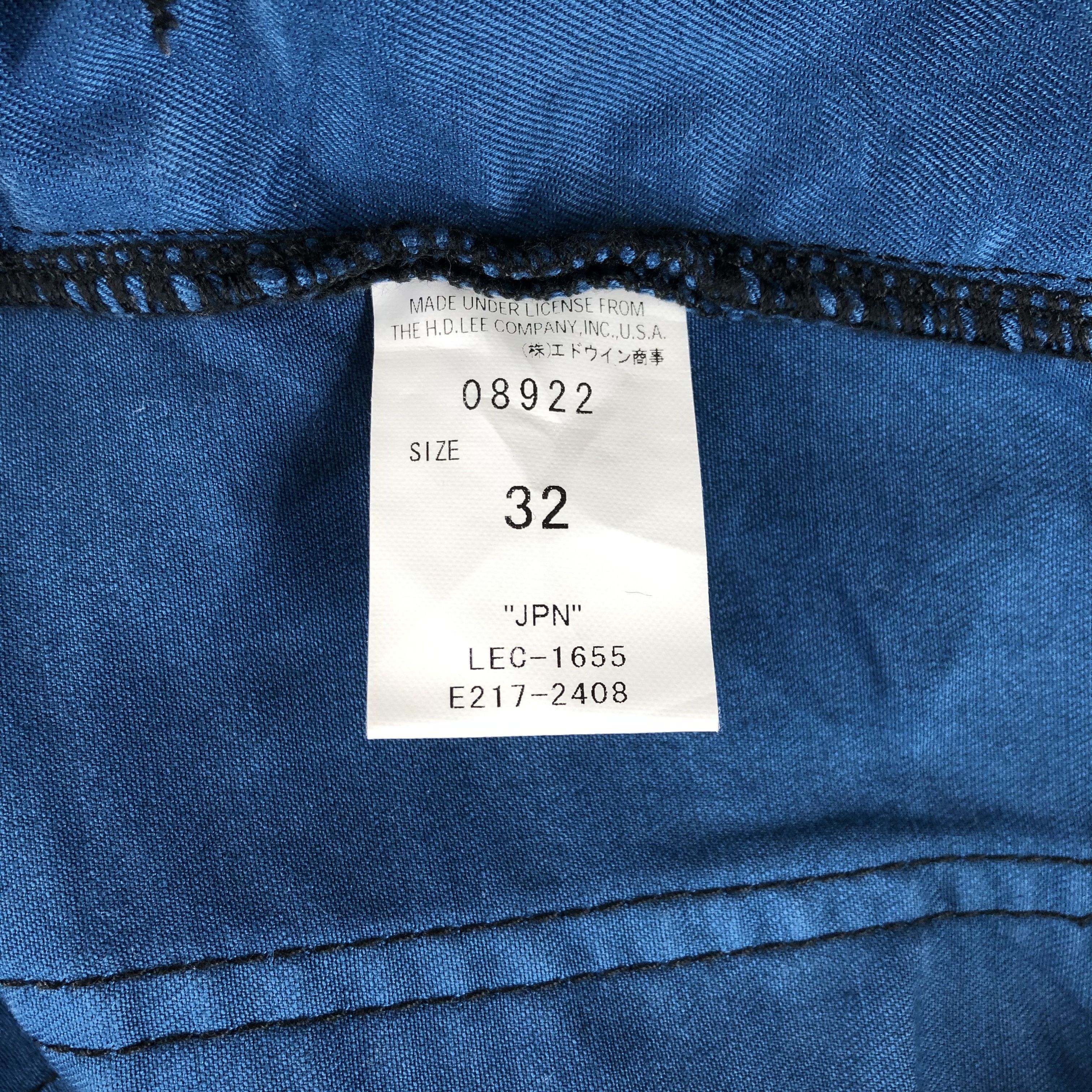 Lee Vintage Blue Wash Lee Jeans-J1817 Size US 34 / EU 50 - 10 Thumbnail